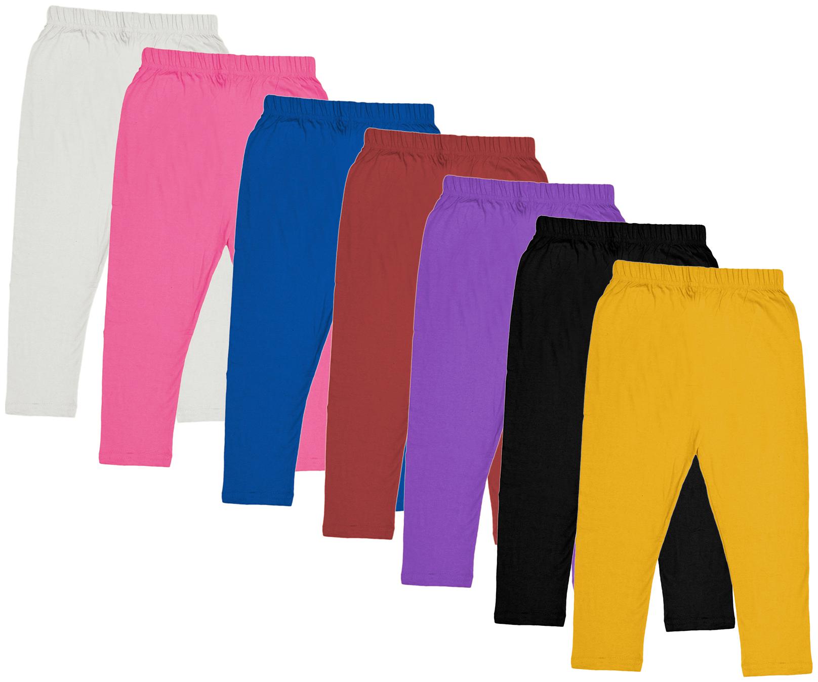

Indiweaves Girl Cotton Solid Capri - Multi