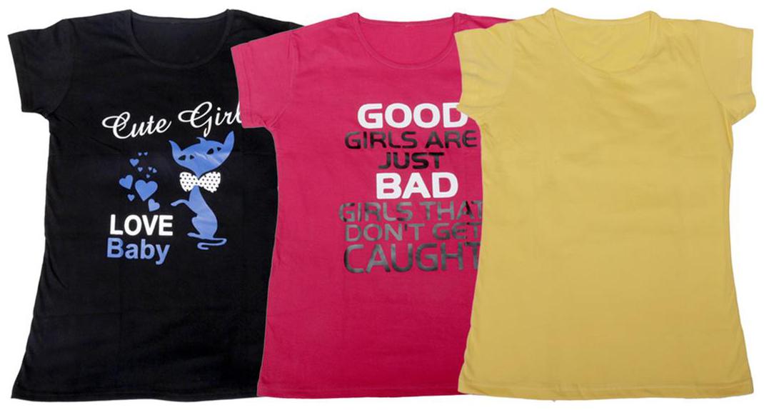 

Indiweaves Girl Cotton Solid T shirt - Blue