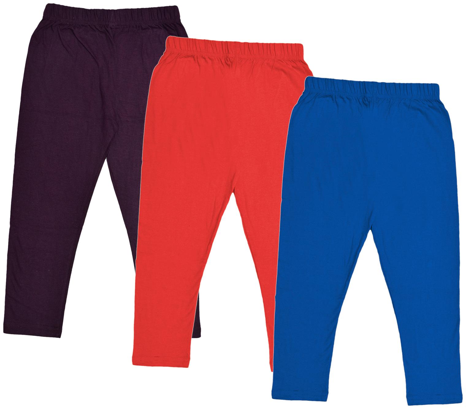 

Indiweaves Girl Cotton Solid Capri - Multi