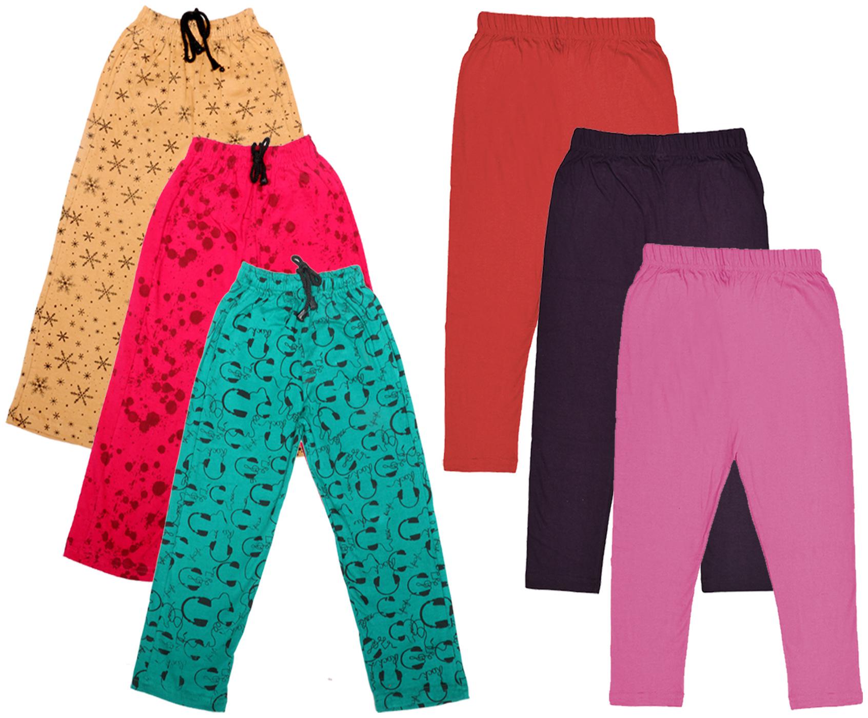 

Indiweaves Girl Cotton Solid Capri - Multi