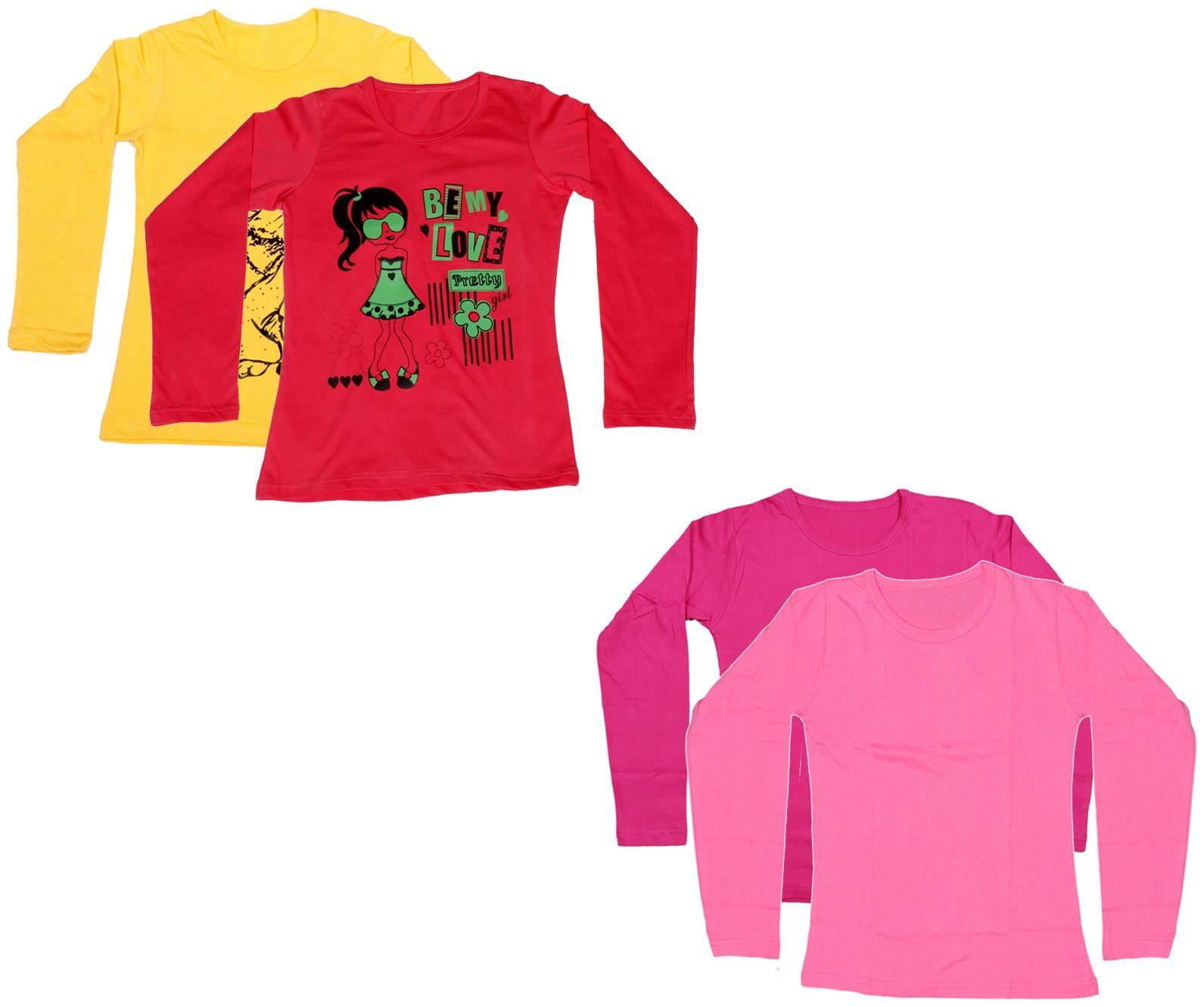 

Indiweaves Girl Cotton Printed T shirt - Multi