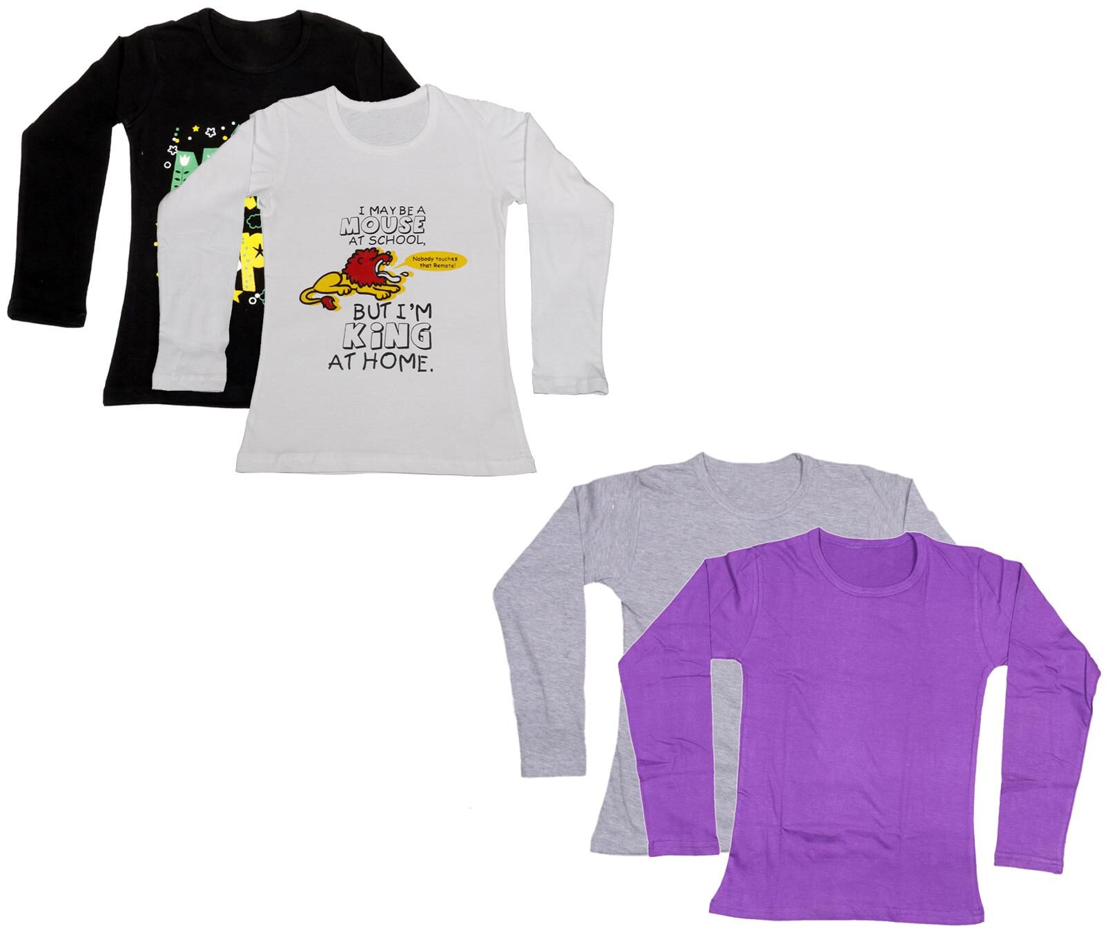 

Indiweaves Girl Cotton Printed T shirt - Multi