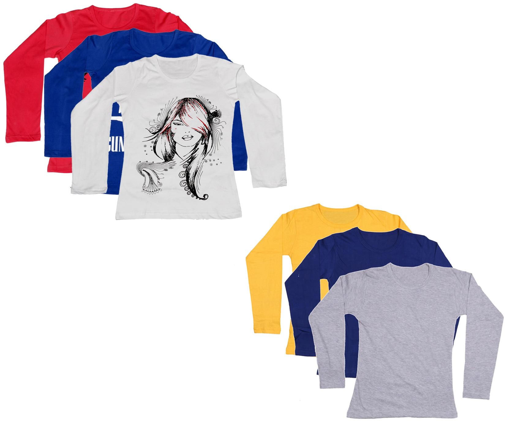 

Indiweaves Girl Cotton Printed T shirt - Multi