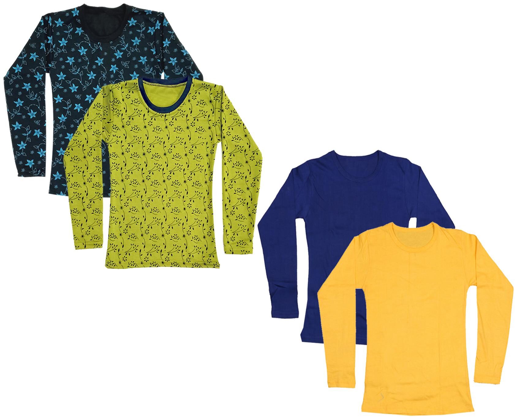 

Indiweaves Girl Cotton Printed T shirt - Multi