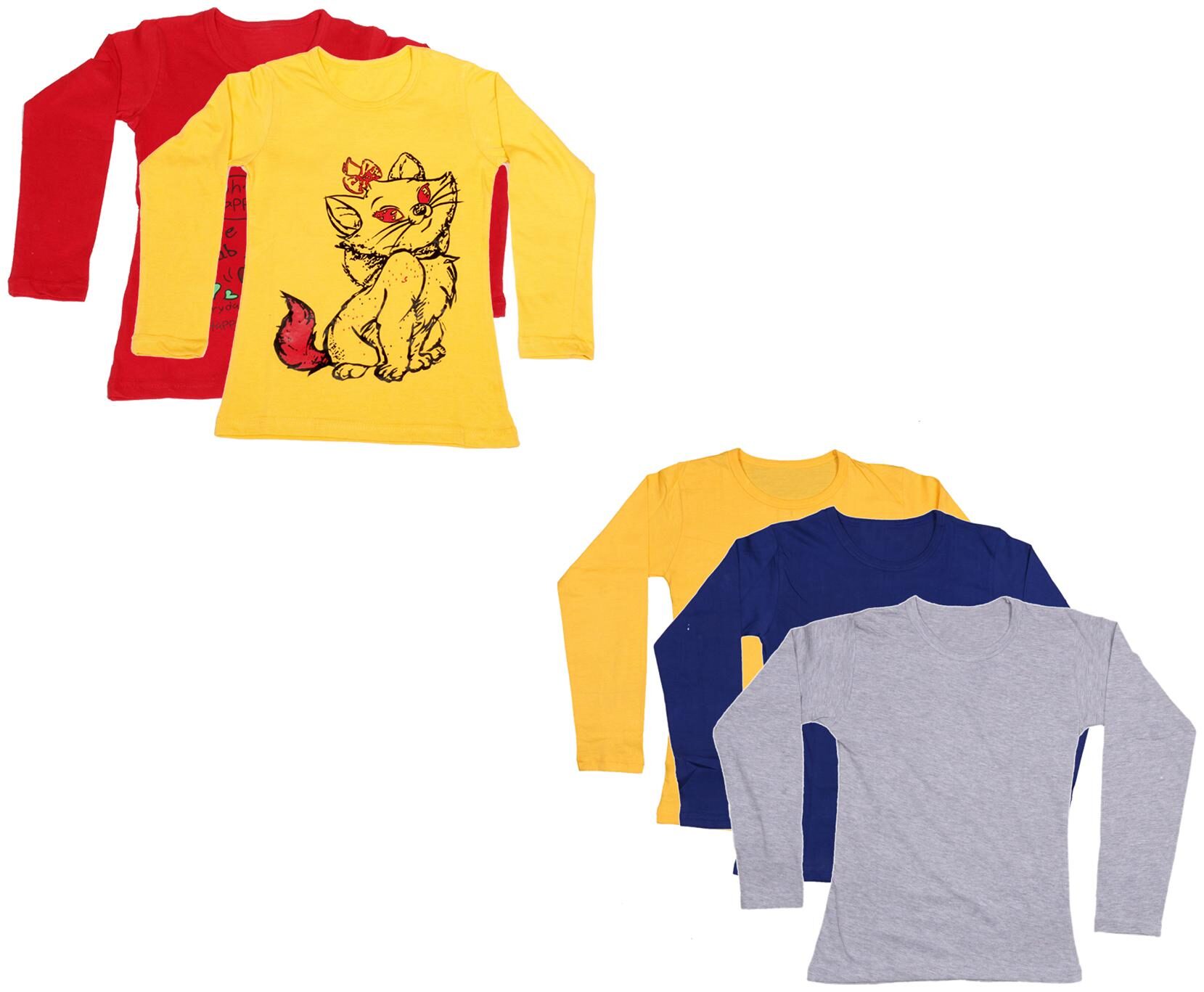 

Indiweaves Girl Cotton Printed T shirt - Multi