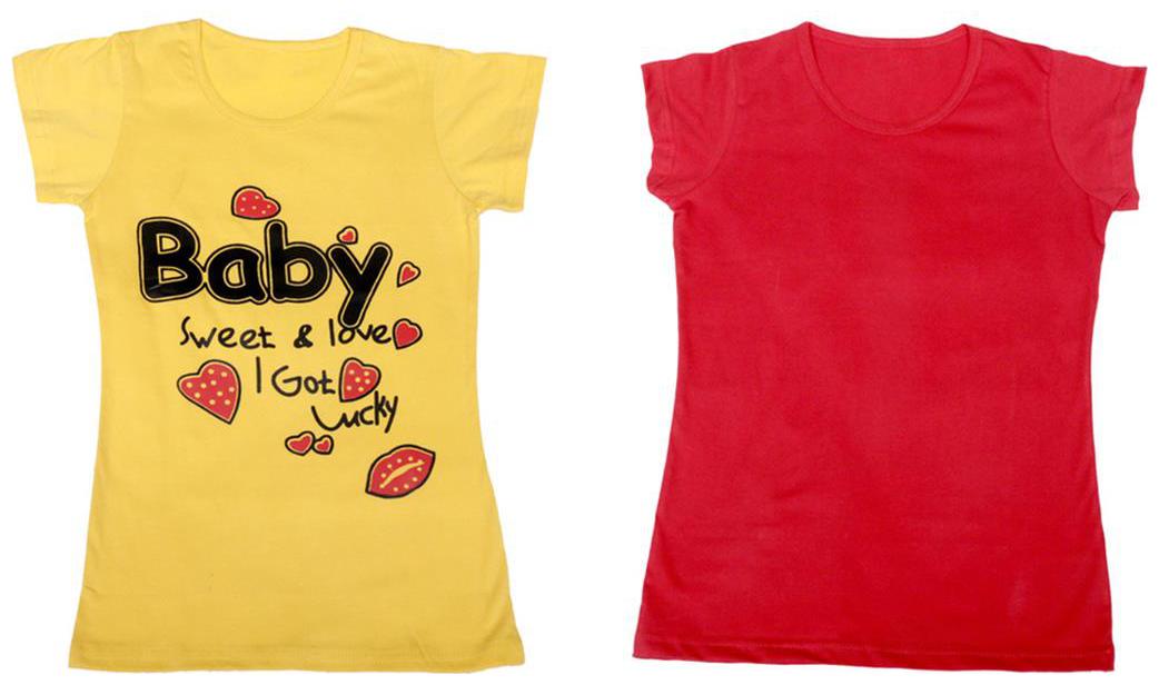 

Indiweaves Girl Cotton Solid T shirt - Grey