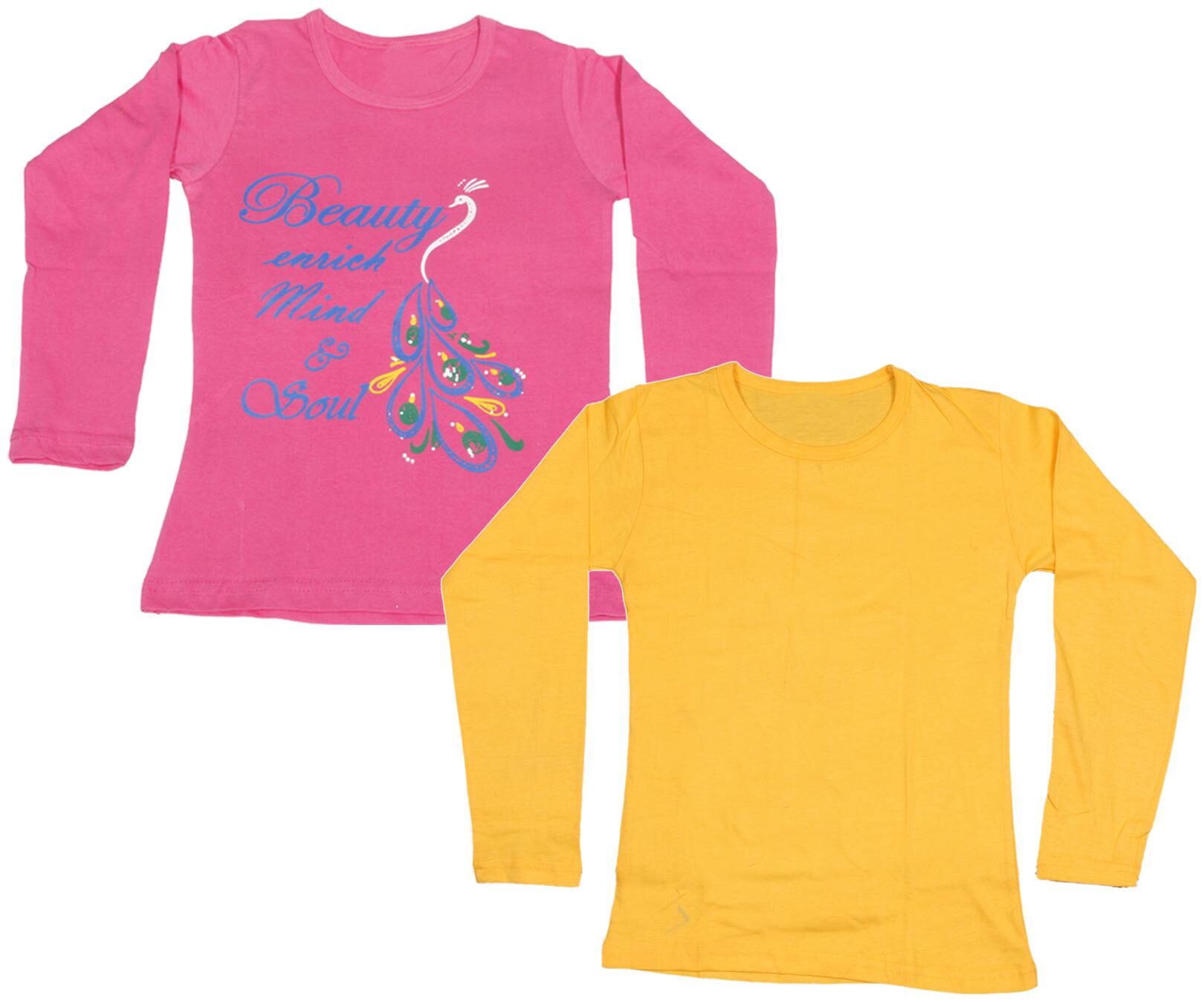 

Indiweaves Girl Cotton Printed T shirt - Multi
