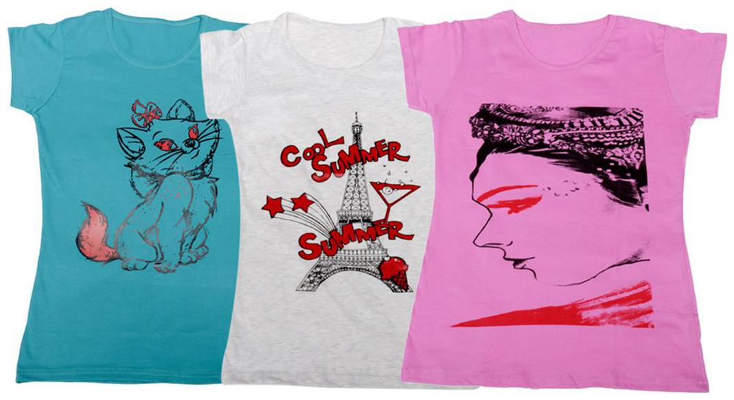 

Indiweaves Girl Cotton Solid T shirt - Multi