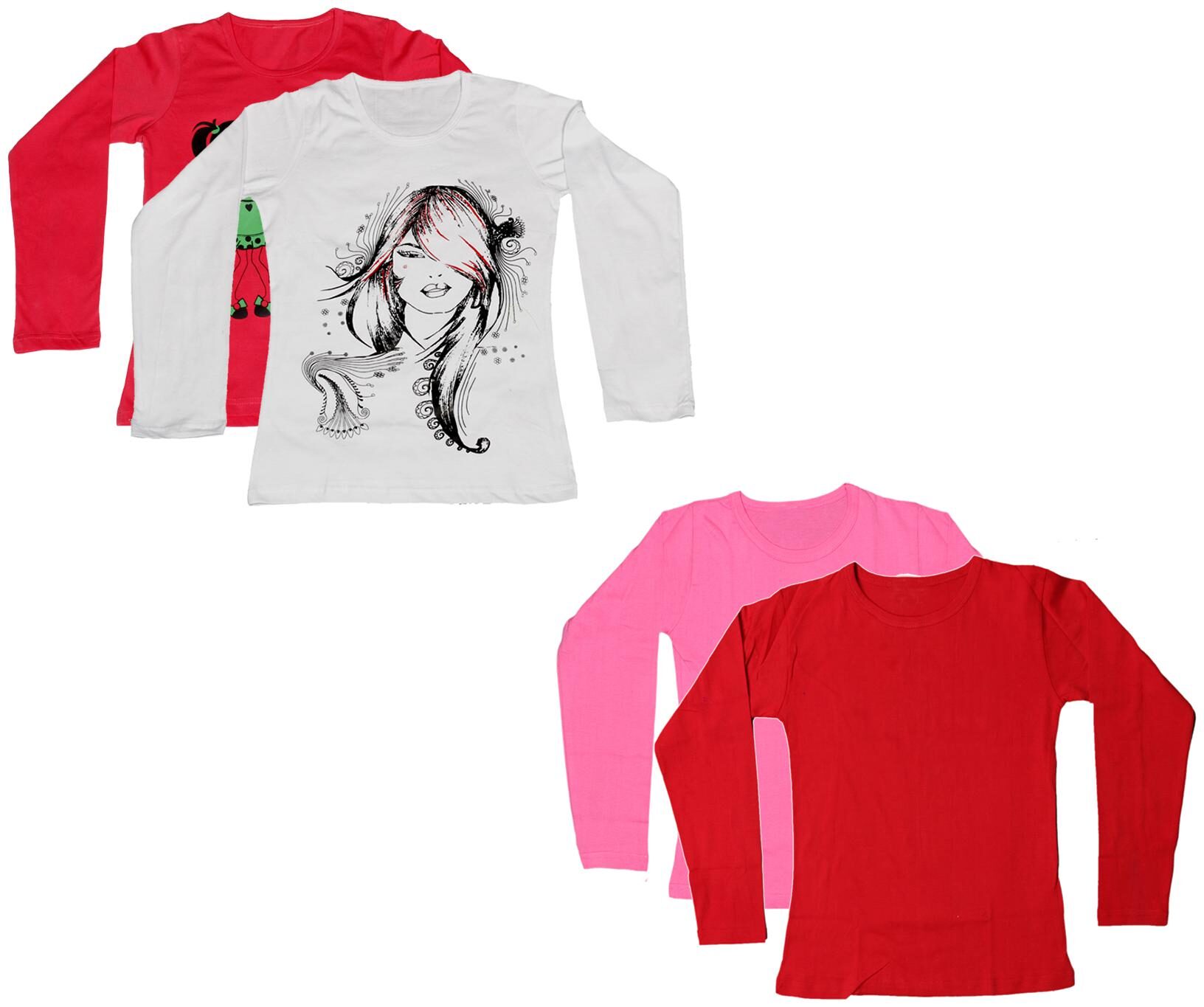 

Indiweaves Girl Cotton Printed T shirt - Multi