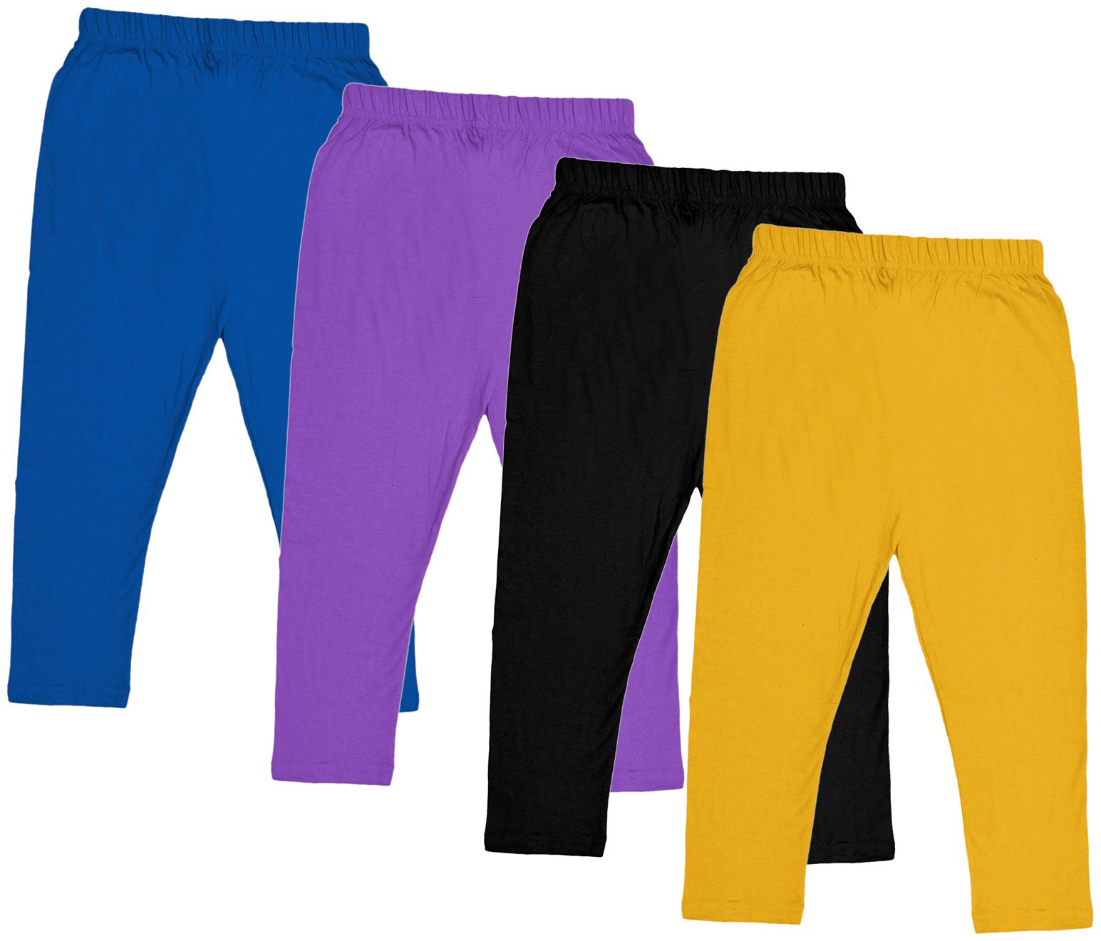 

Indiweaves Girl Cotton Solid Capri - Multi