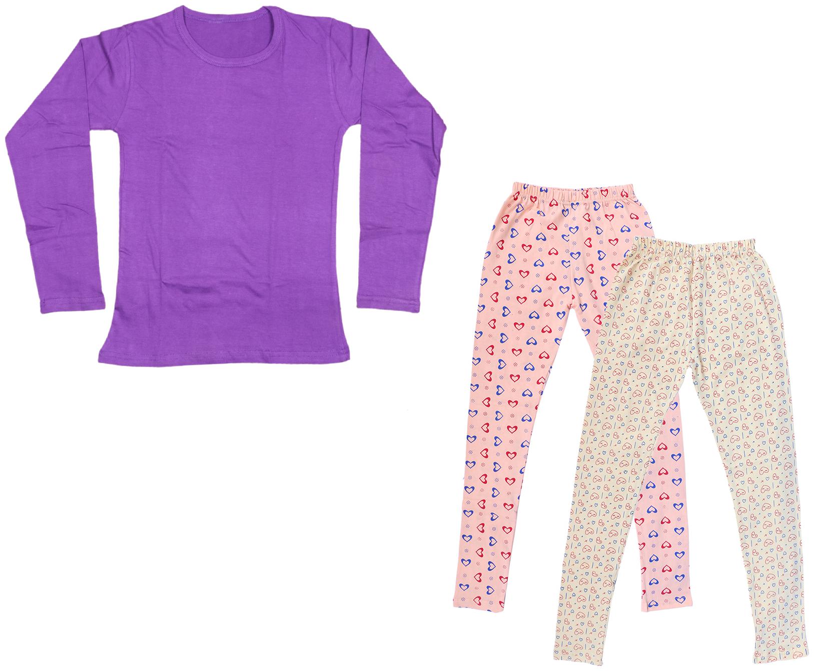 

Indiweaves Girl Cotton Solid T shirt - Multi