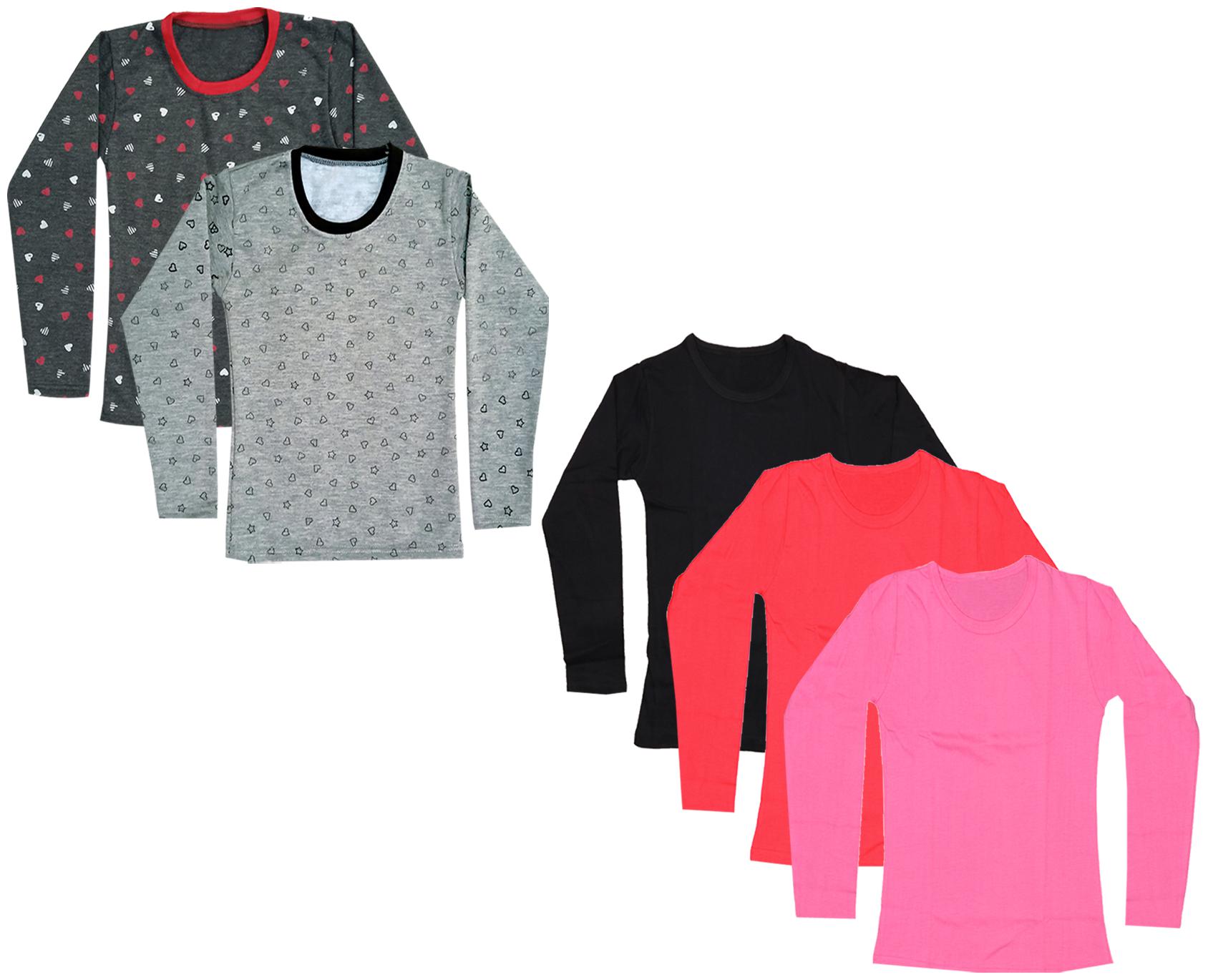 

Indiweaves Girl Cotton Printed T shirt - Multi