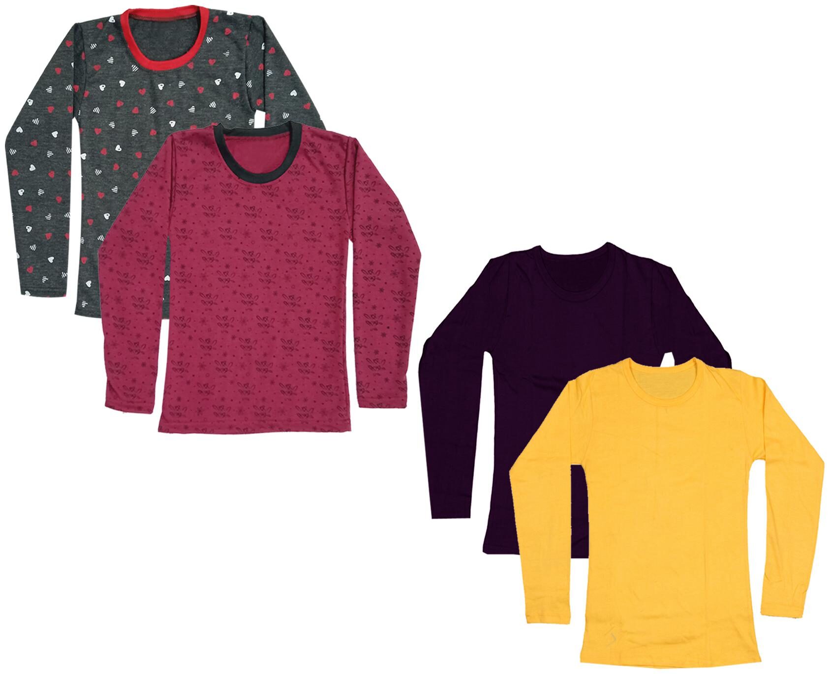 

Indiweaves Girl Cotton Printed T shirt - Multi