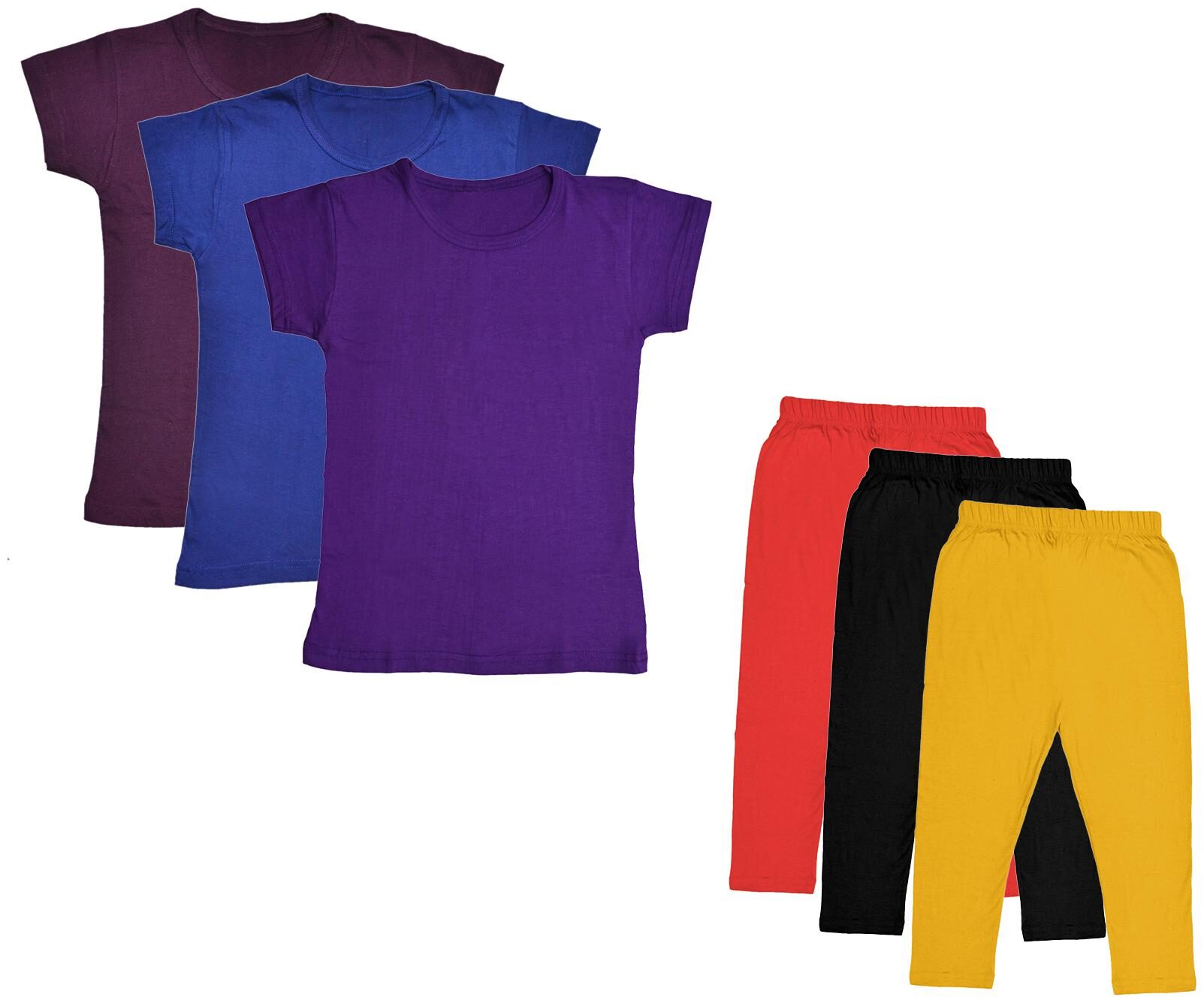 

Indiweaves Girl Cotton Top Bottom Set - Multi