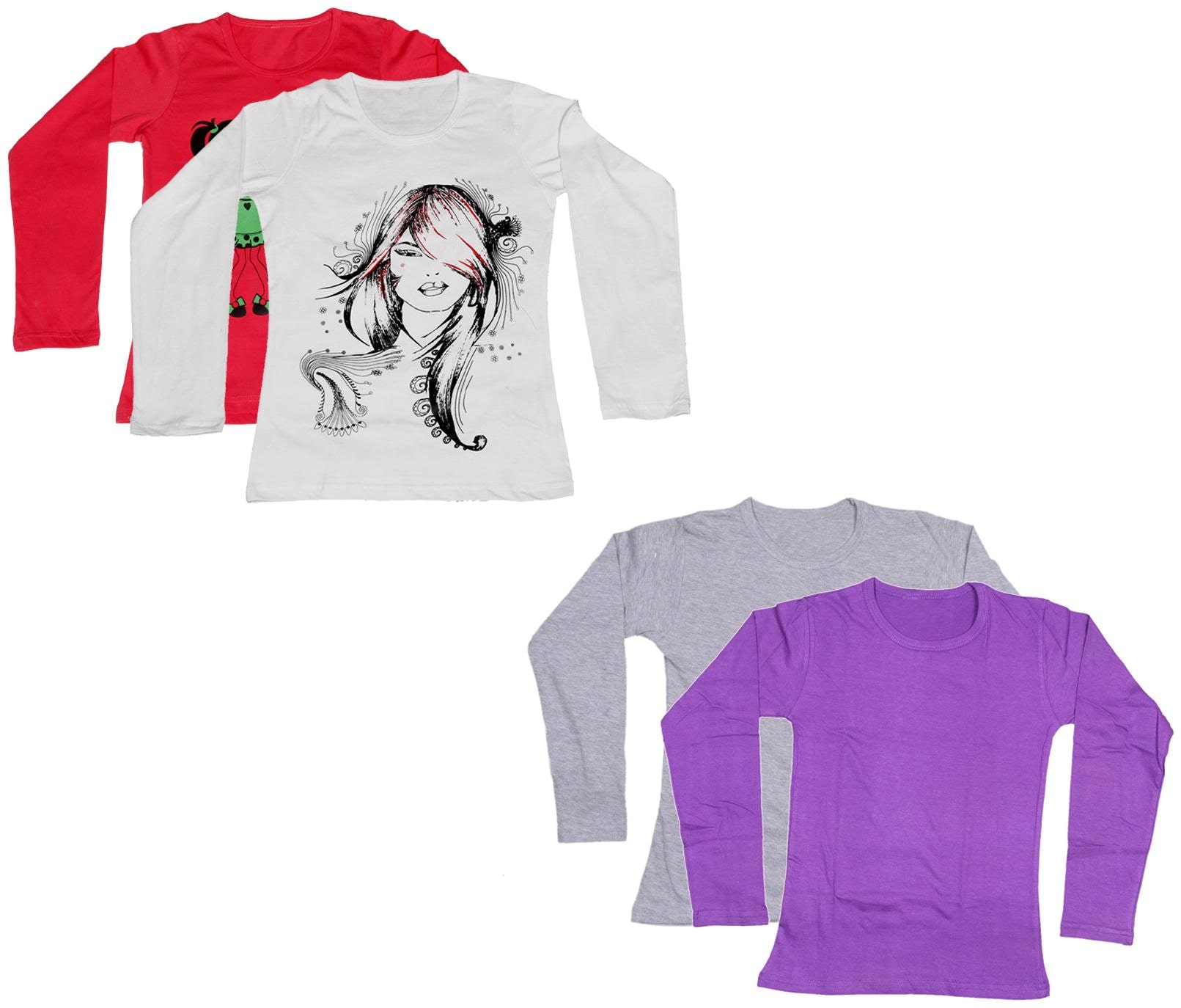 

Indiweaves Girl Cotton Printed T shirt - Multi