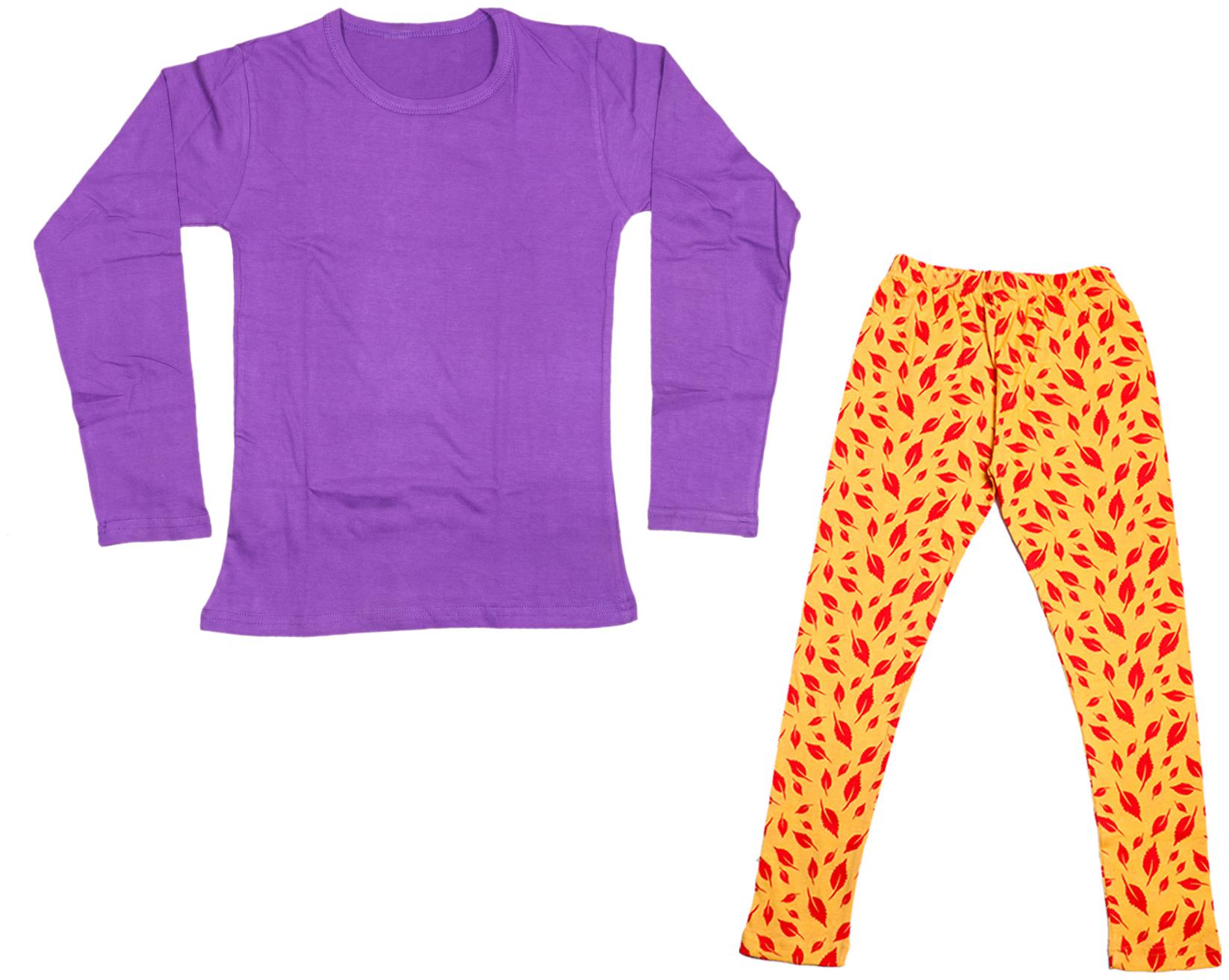 

Indiweaves Girl Cotton Solid T shirt - Multi