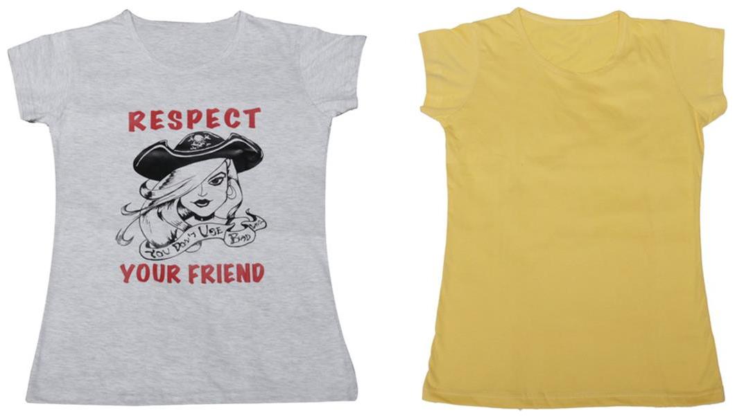 

Indiweaves Girl Cotton Solid T shirt - Grey