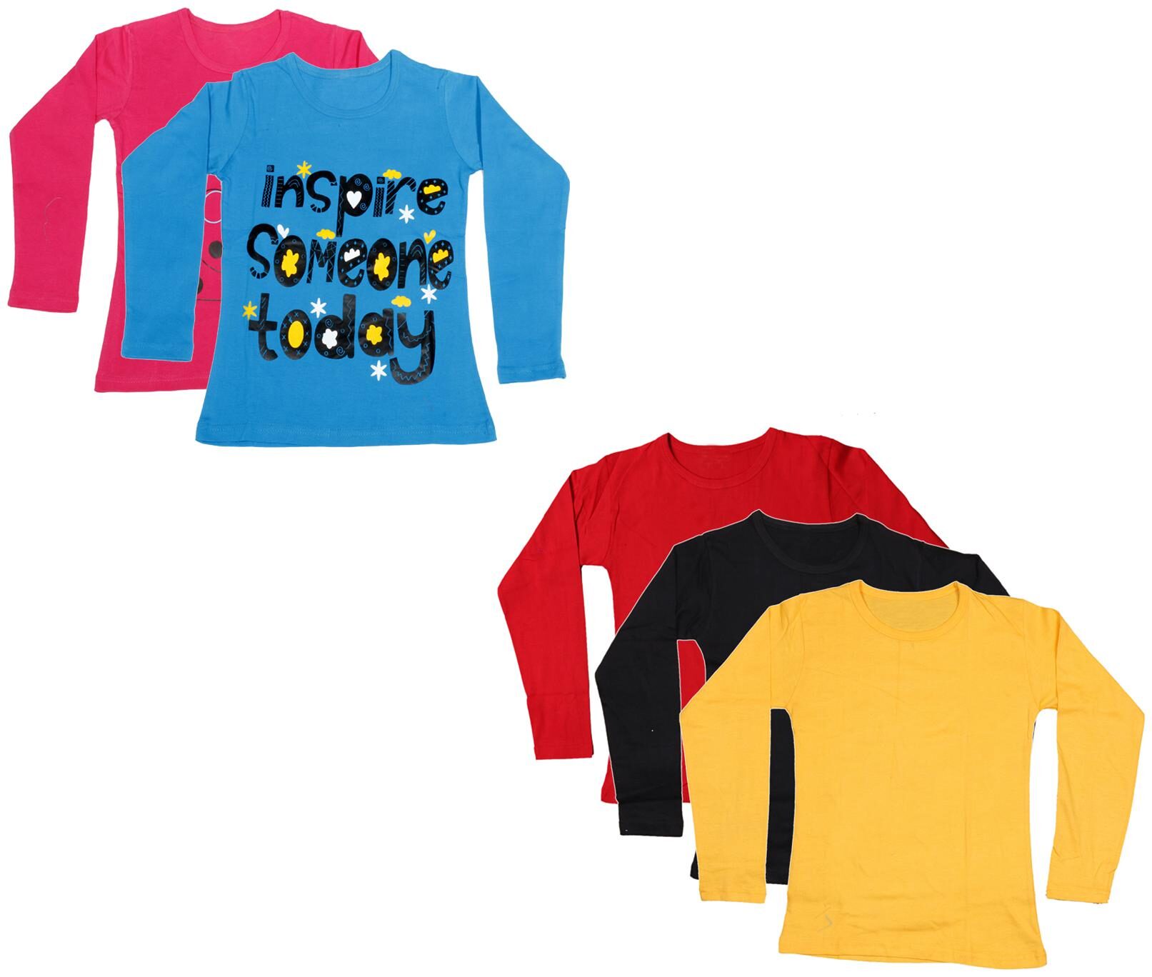 

Indiweaves Girl Cotton Printed T shirt - Multi
