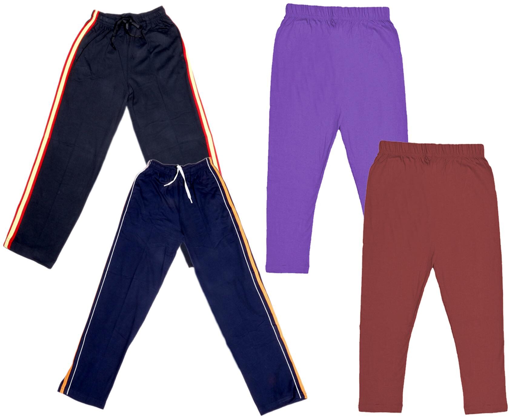 

Indiweaves Girl Cotton Solid Capri - Multi