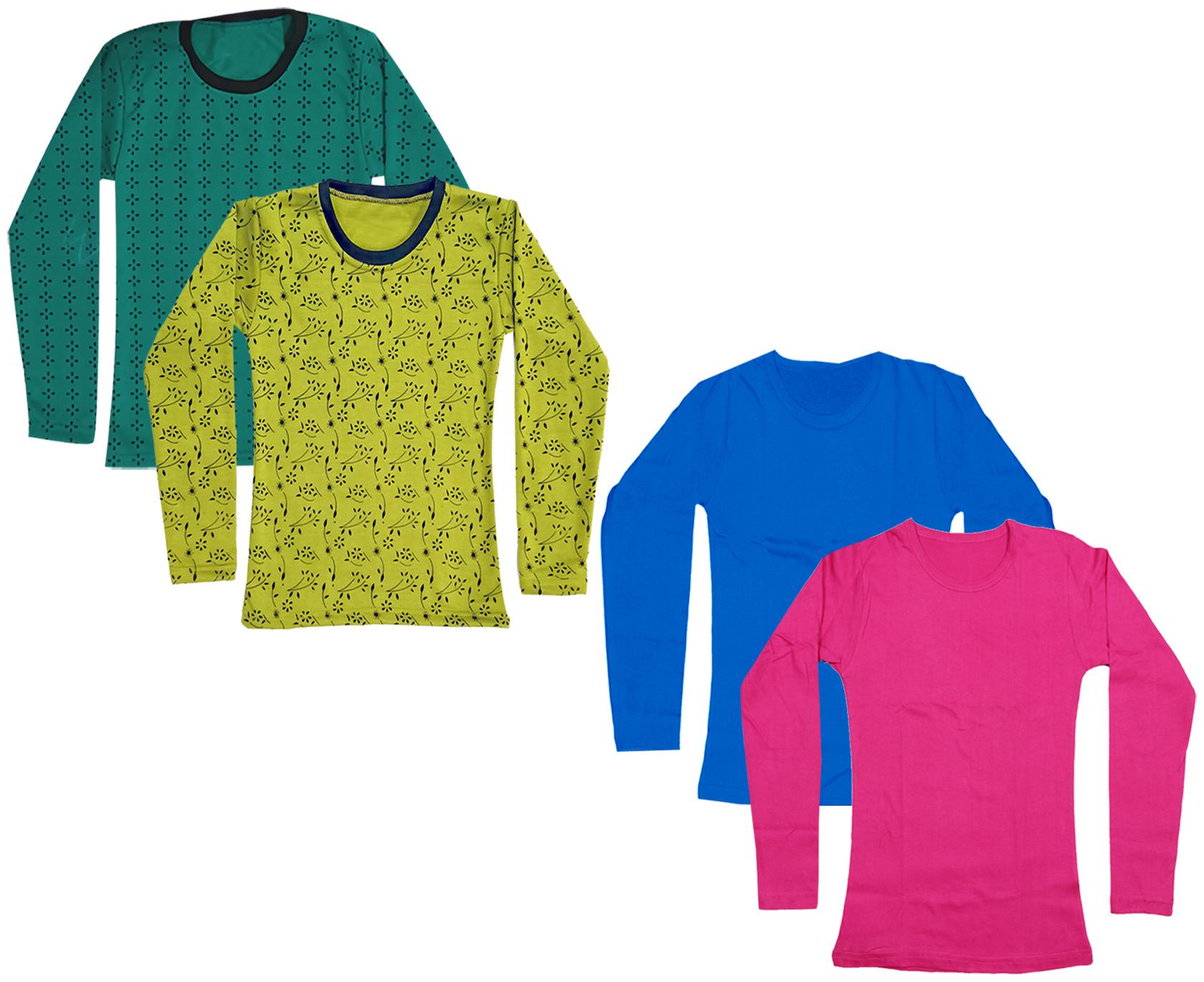 

Indiweaves Girl Cotton Printed T shirt - Multi
