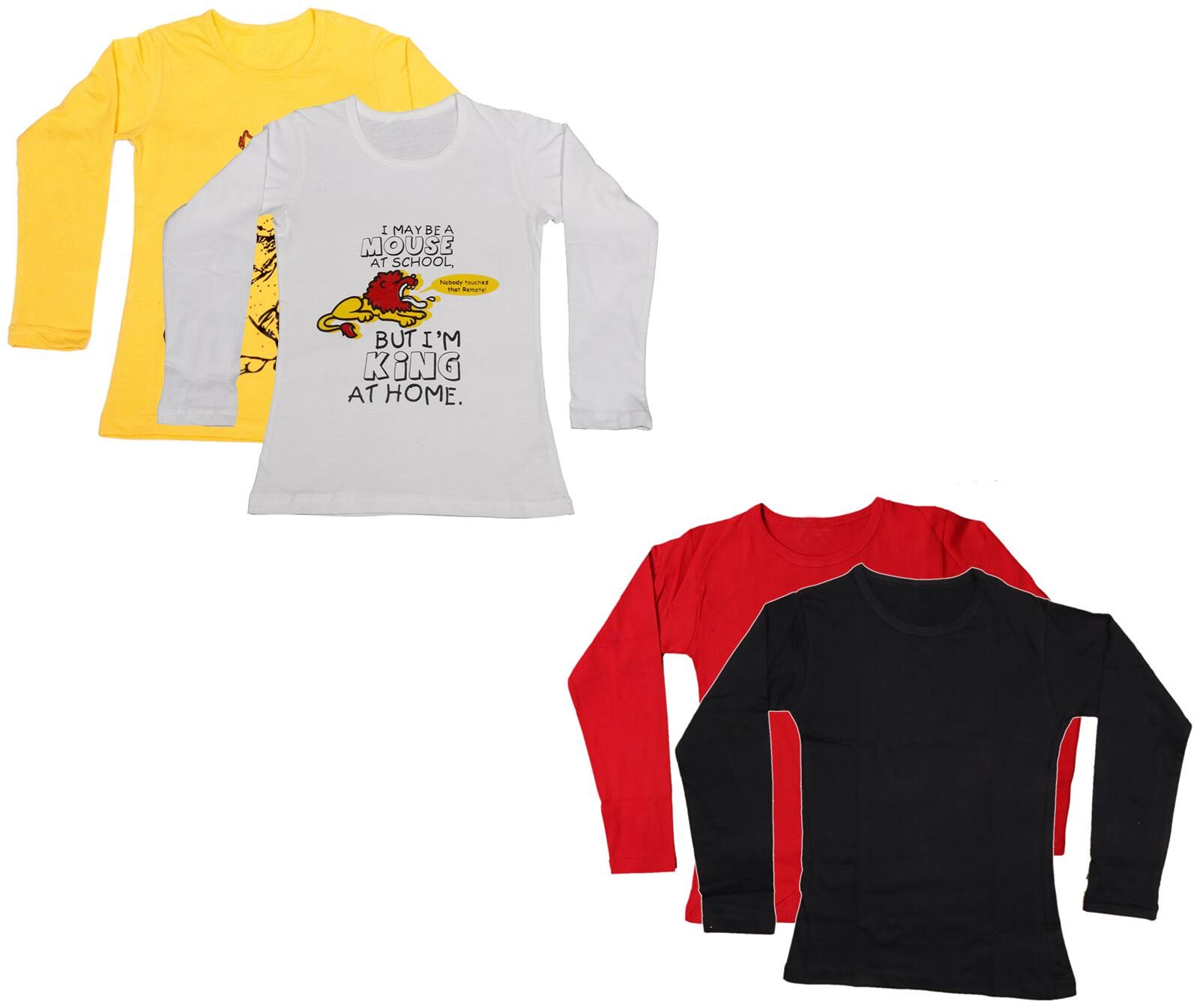 

Indiweaves Girl Cotton Printed T shirt - Multi