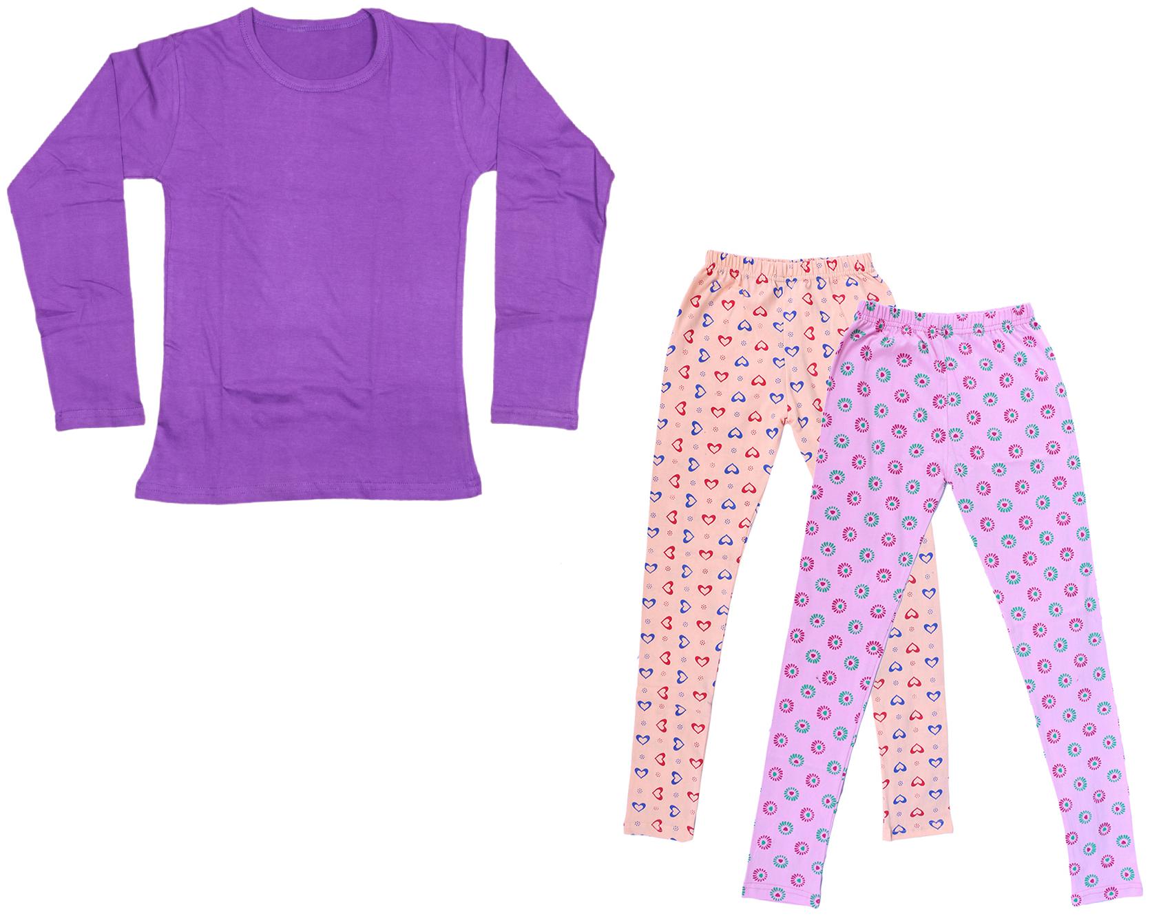 

Indiweaves Girl Cotton Solid T shirt - Multi