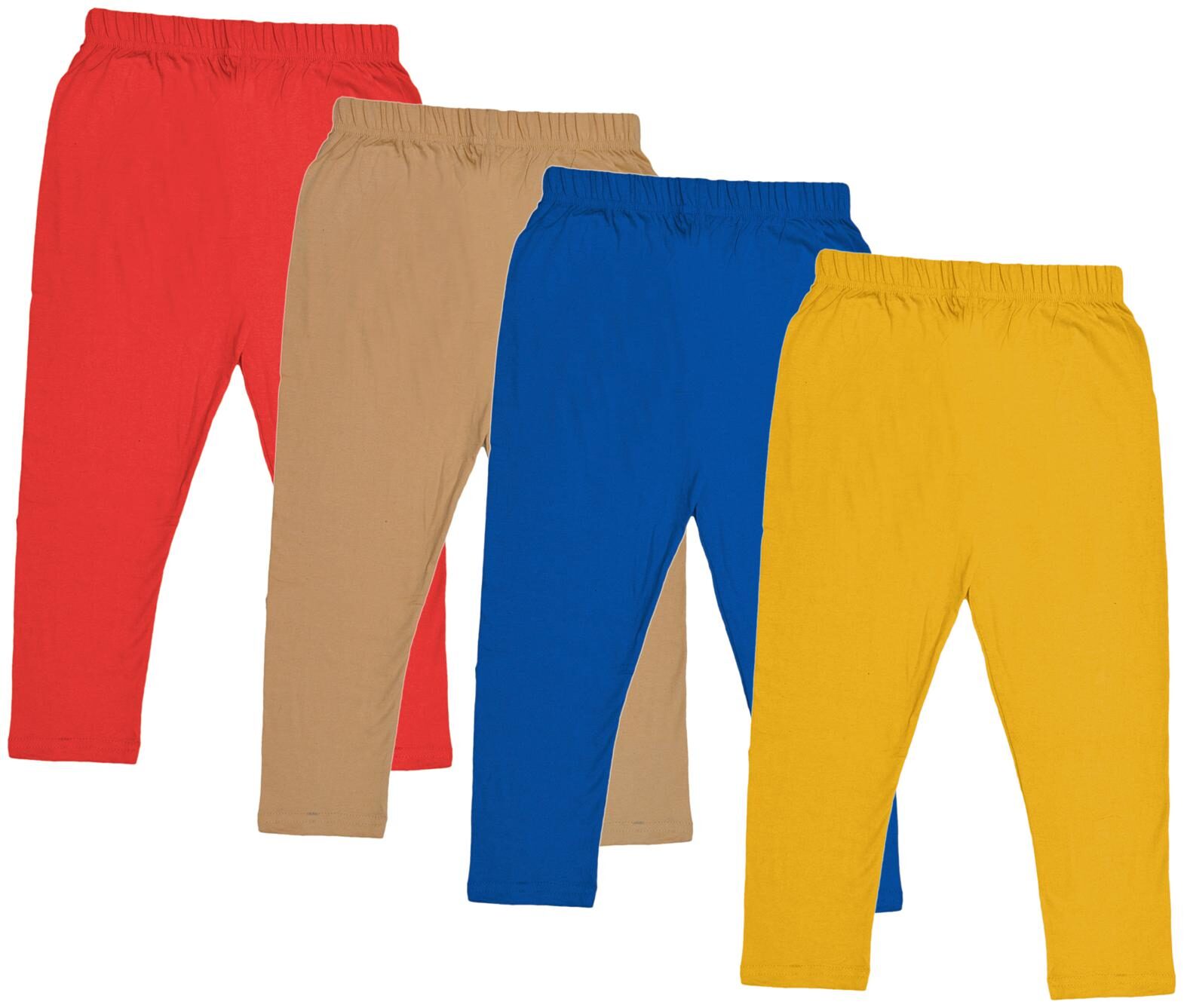 

Indiweaves Girl Cotton Solid Capri - Multi