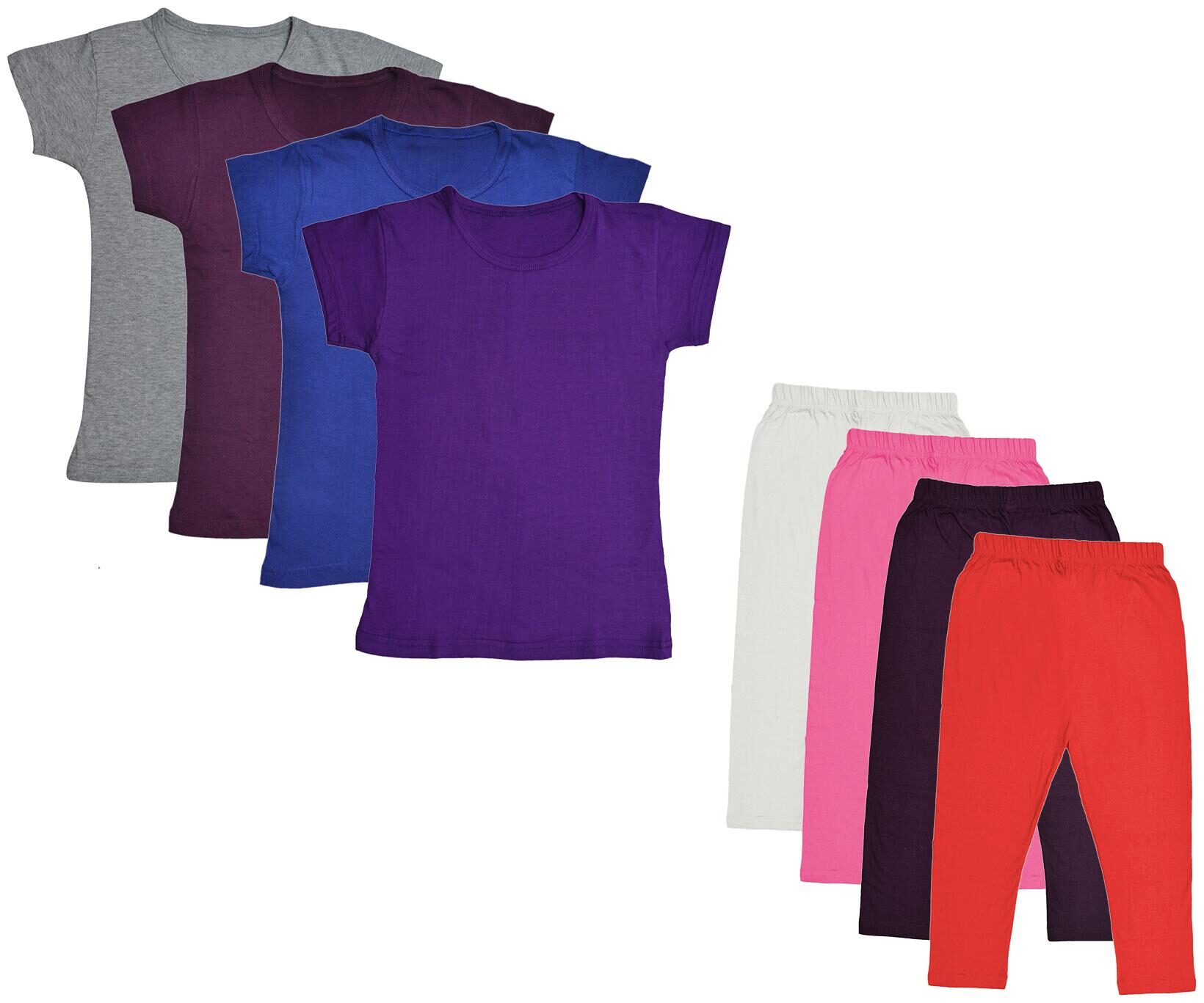 

Indiweaves Girl Cotton Top Bottom Set - Multi