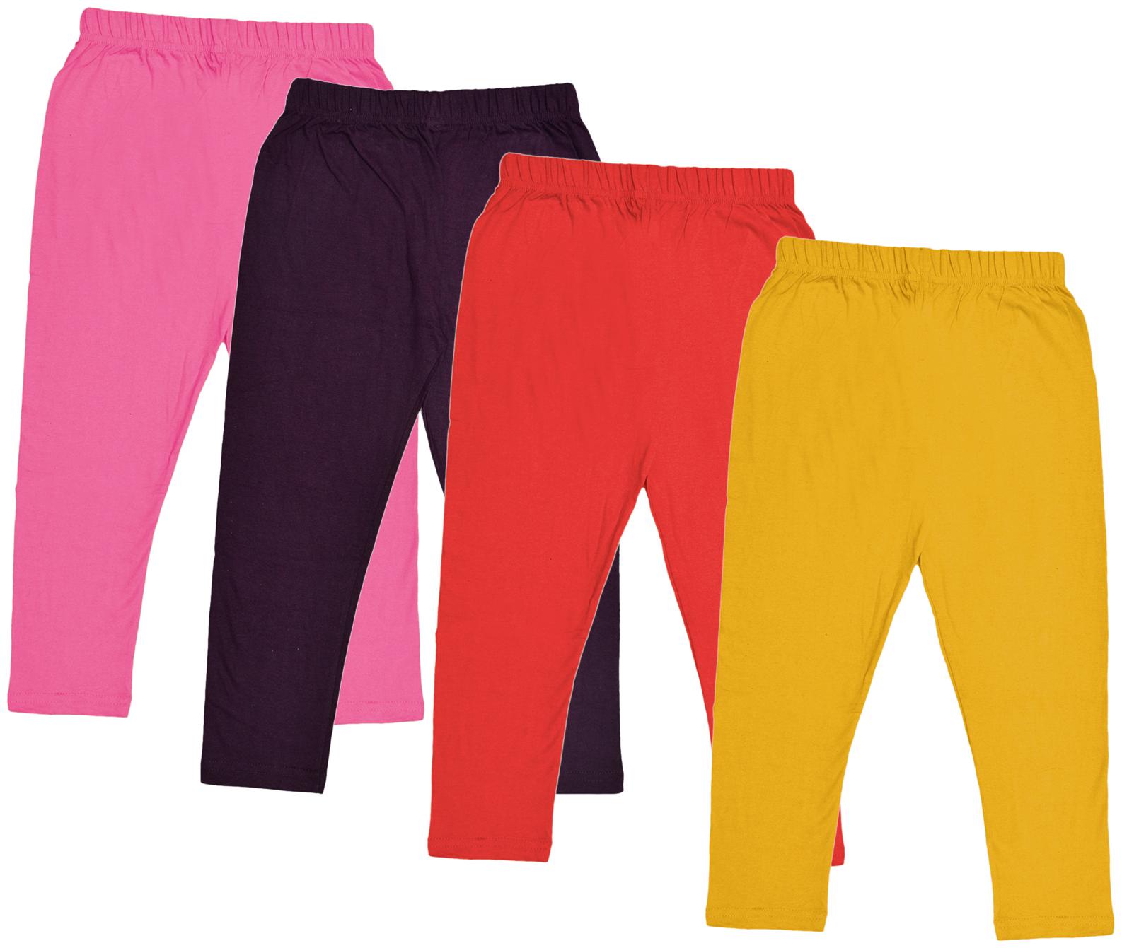 

Indiweaves Girl Cotton Solid Capri - Multi