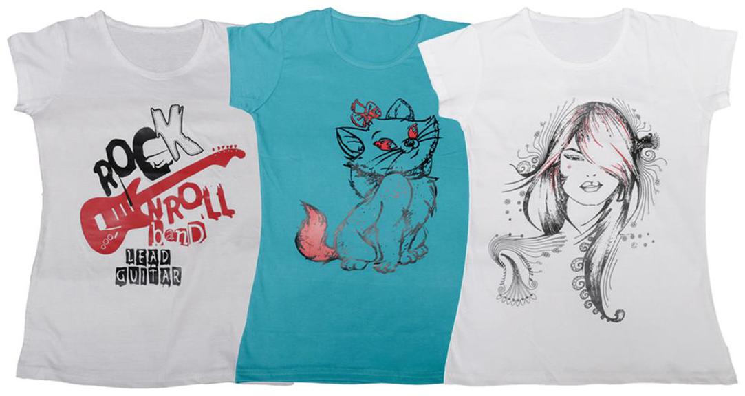 

Indiweaves Girl Cotton Solid T shirt - Multi