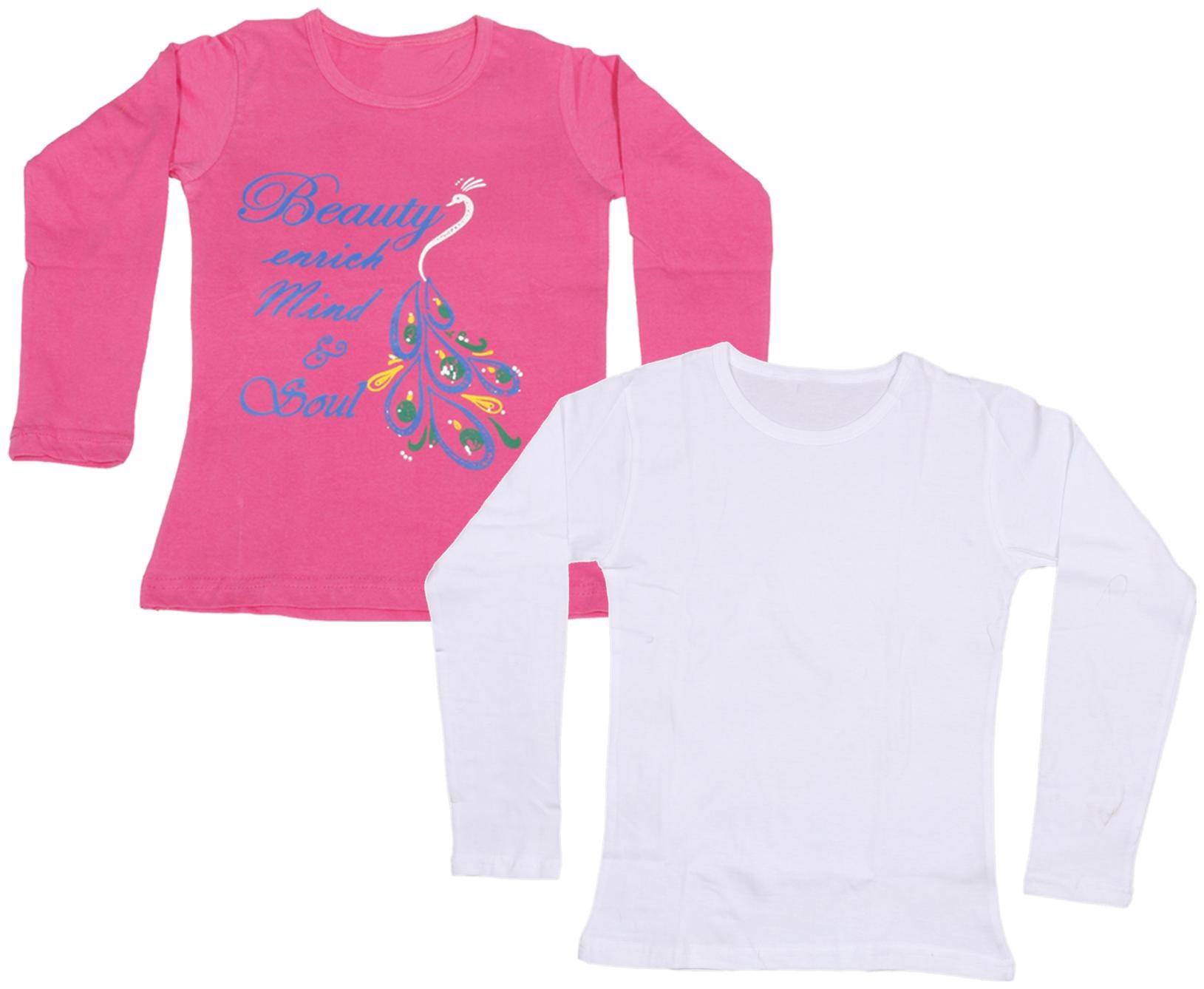 

Indiweaves Girl Cotton Printed T shirt - Multi