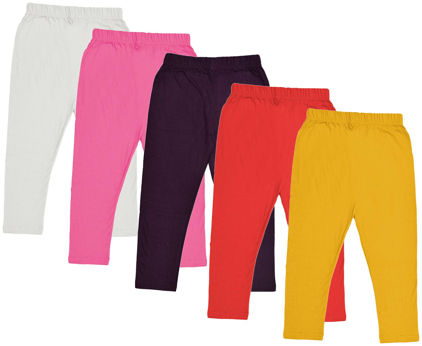 

Indiweaves Girl Cotton Solid Capri - Multi