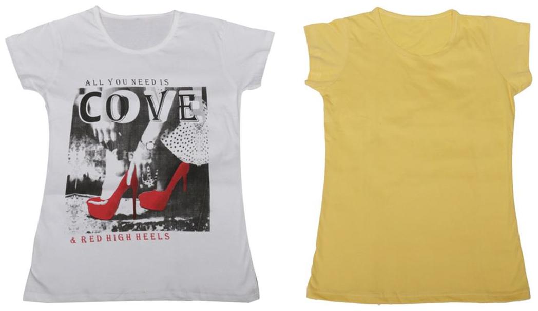 

Indiweaves Girl Cotton Solid T shirt - Multi