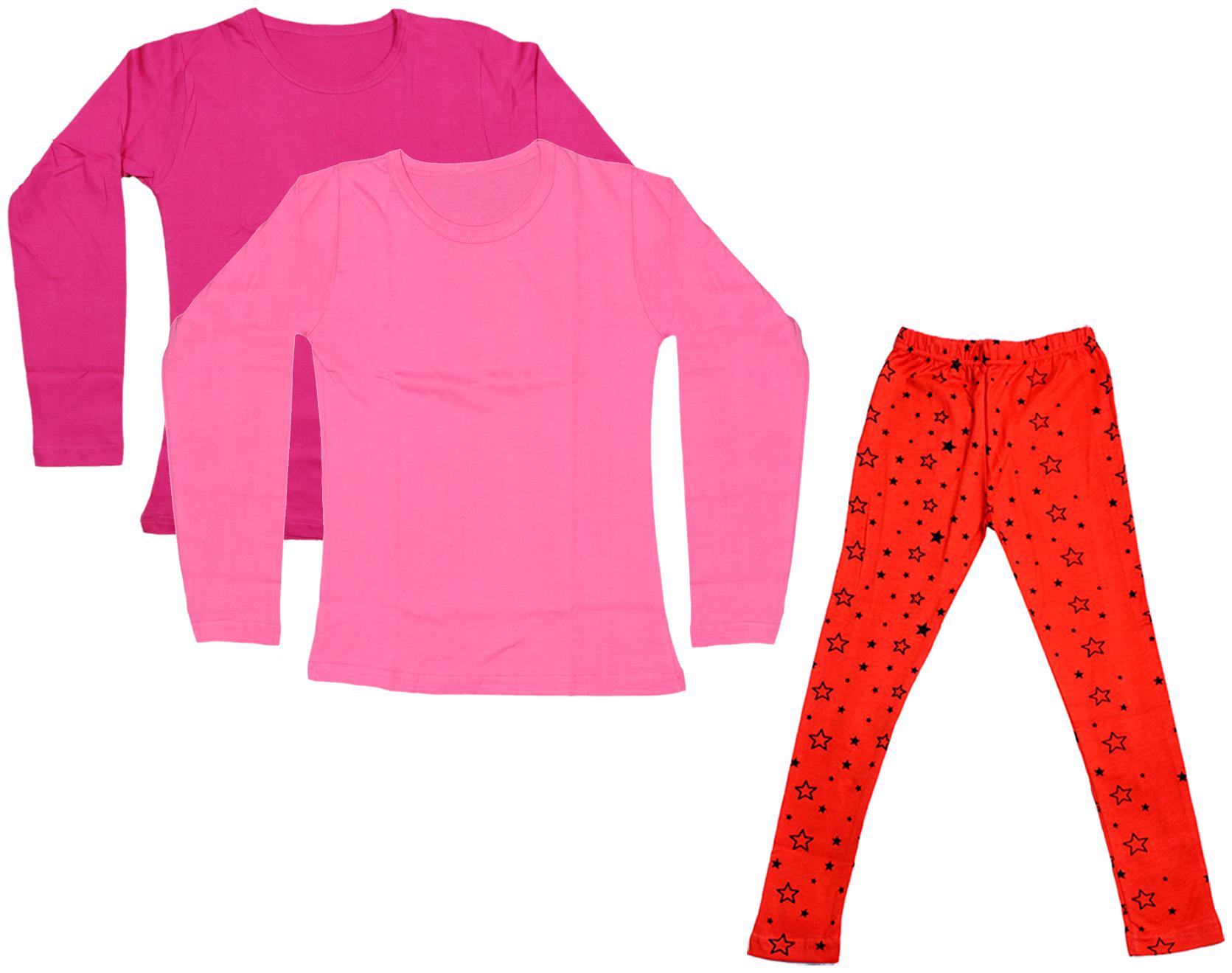 

Indiweaves Girl Cotton Solid T shirt - Multi
