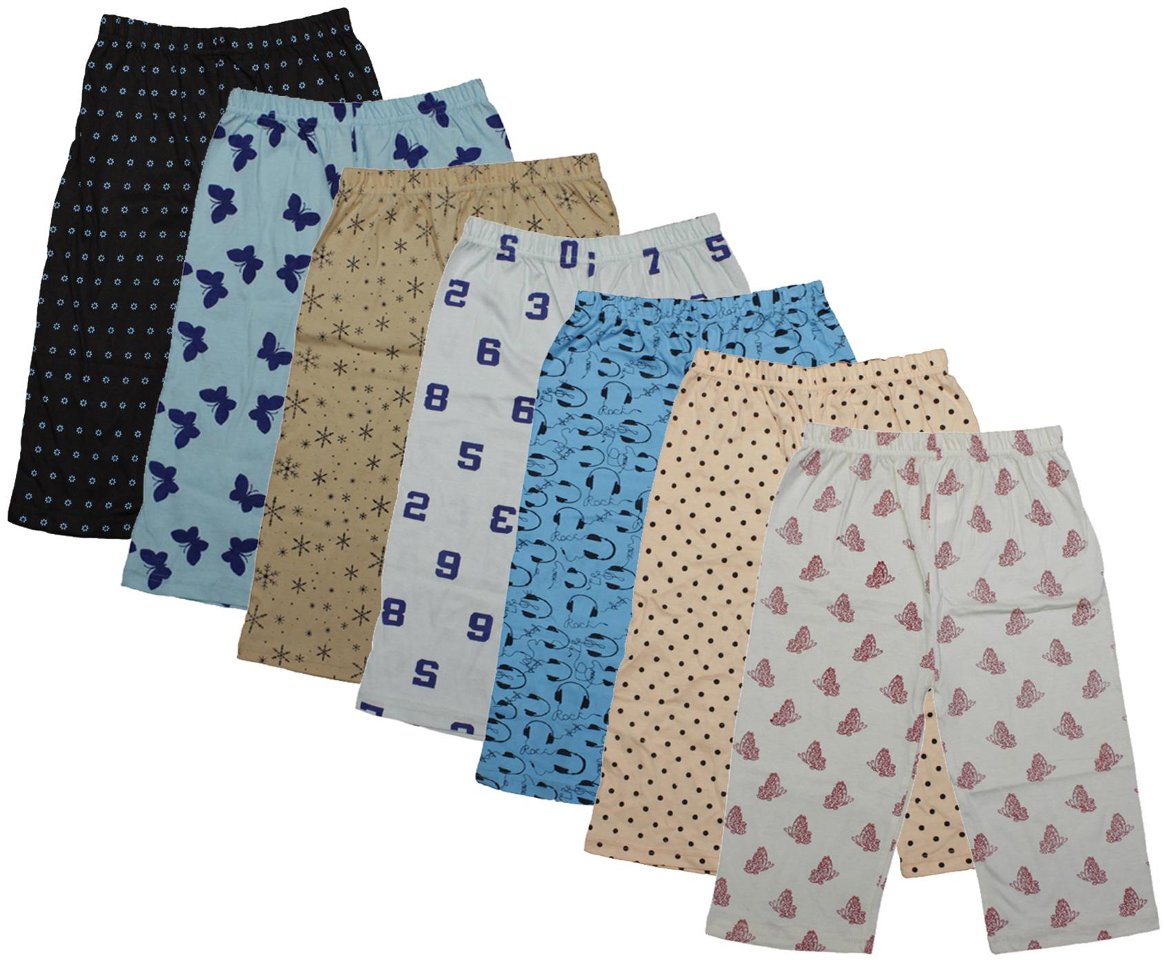 

Indiweaves Girl Cotton Printed Capri - Multi