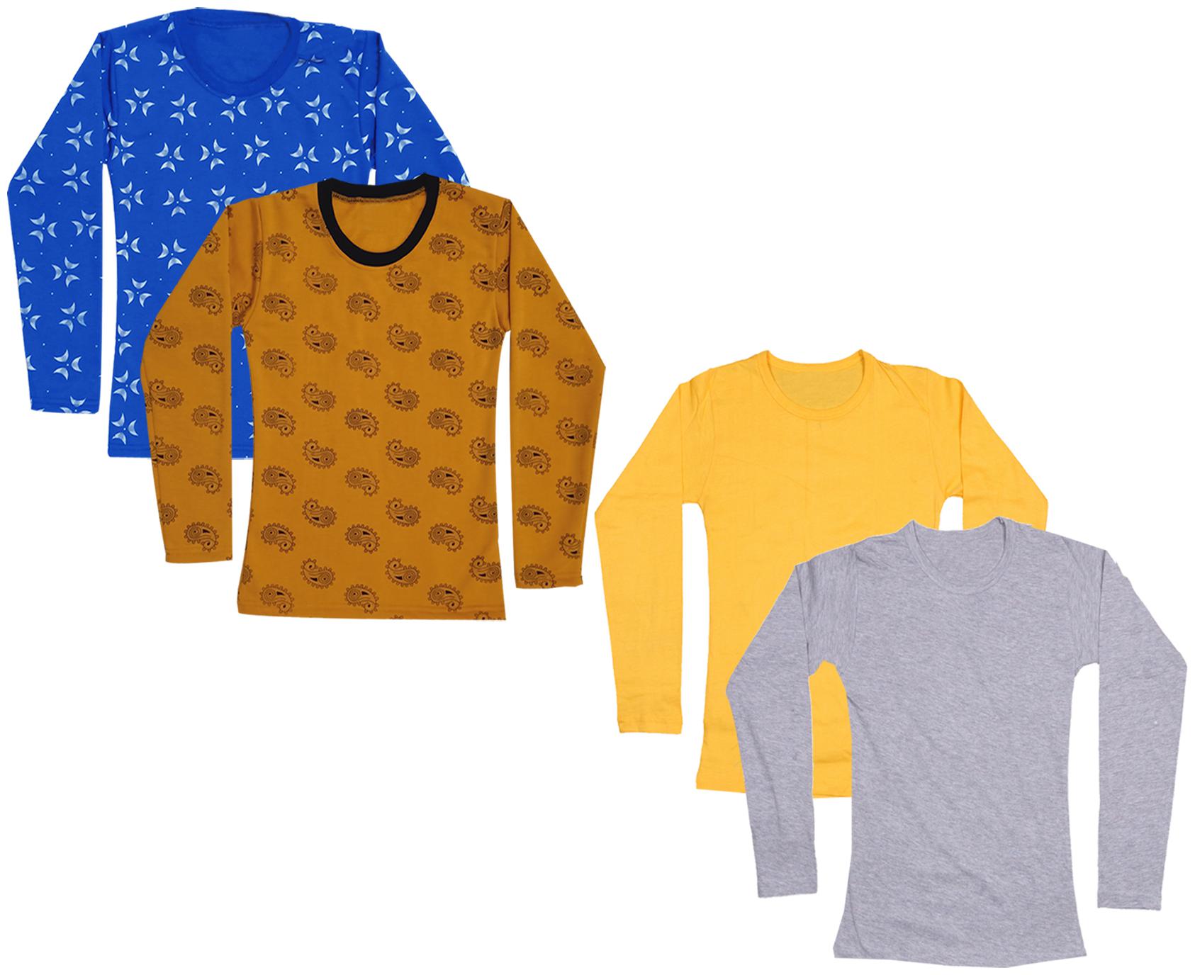 

Indiweaves Girl Cotton Printed T shirt - Multi