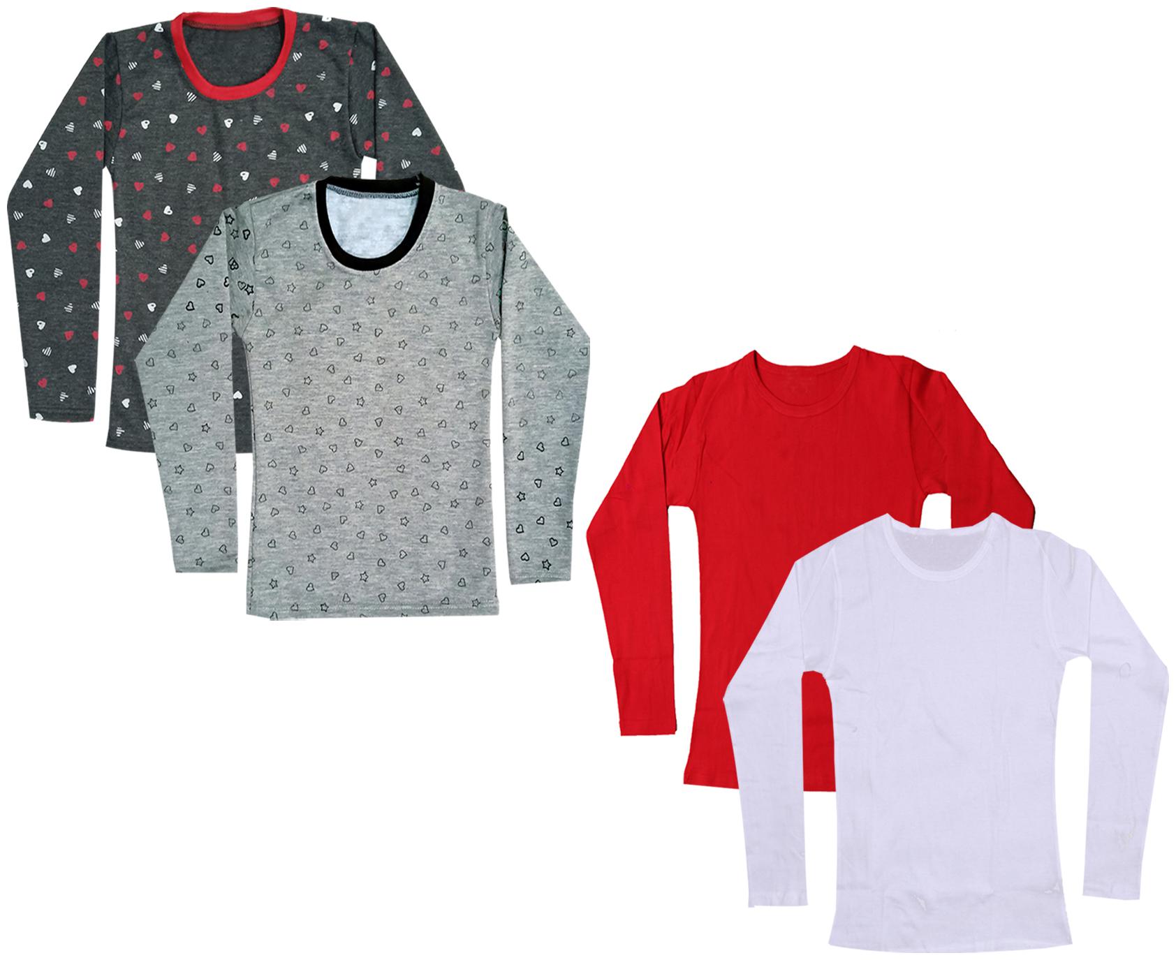 

Indiweaves Girl Cotton Printed T shirt - Multi