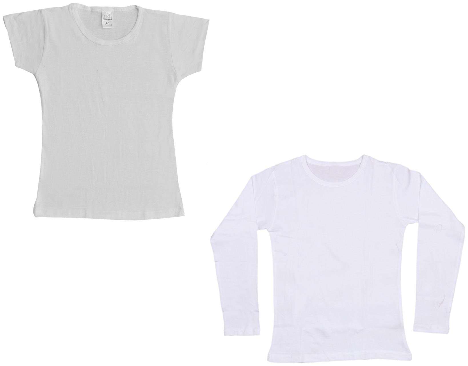 

Indiweaves Girl Cotton Solid T shirt - Multi