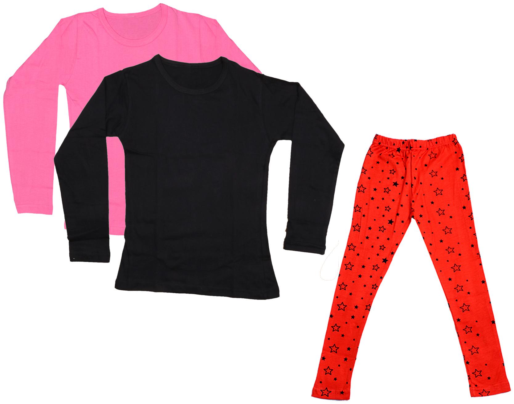 

Indiweaves Girl Cotton Solid T shirt - Multi