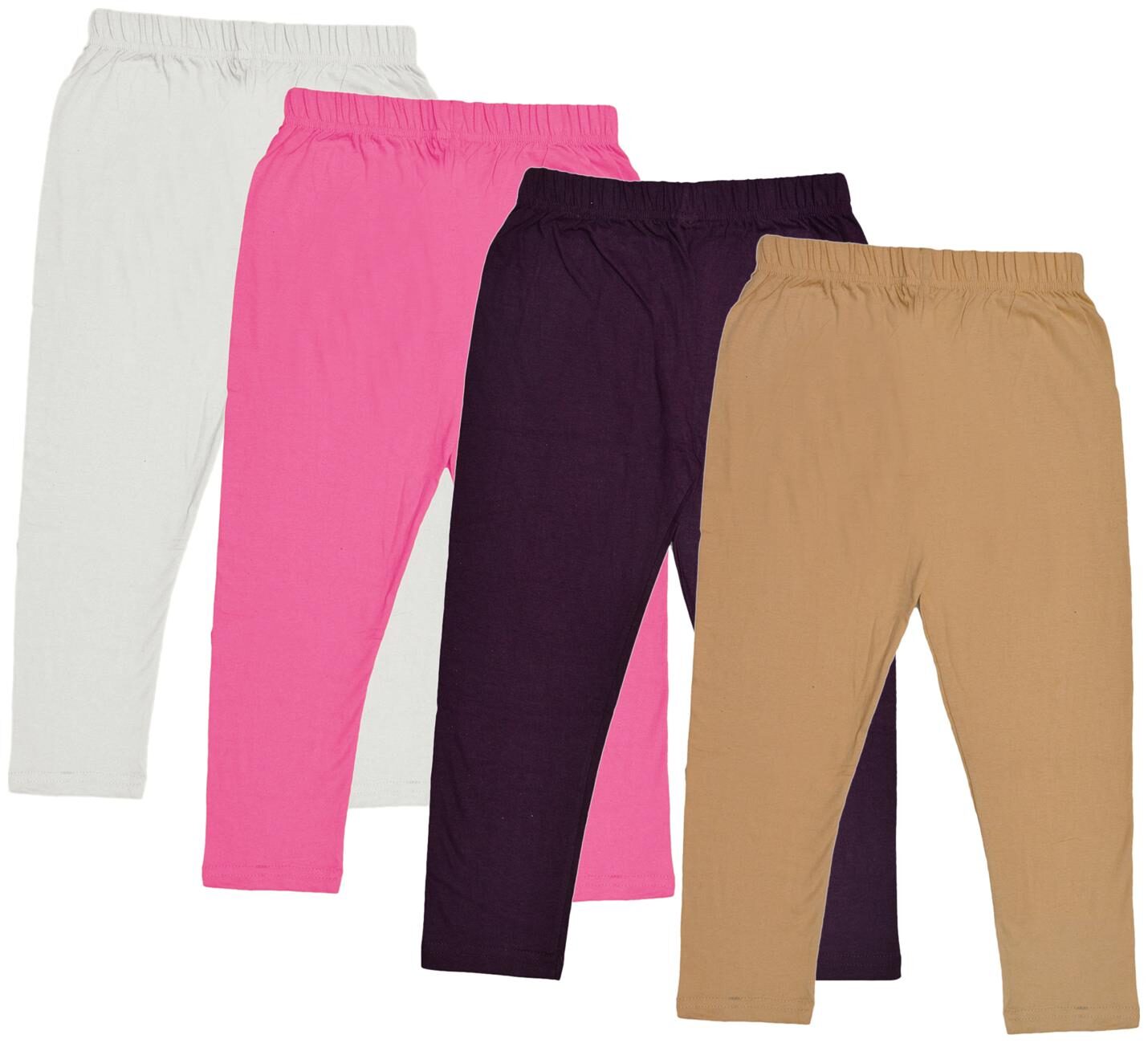 

Indiweaves Girl Cotton Solid Capri - Multi