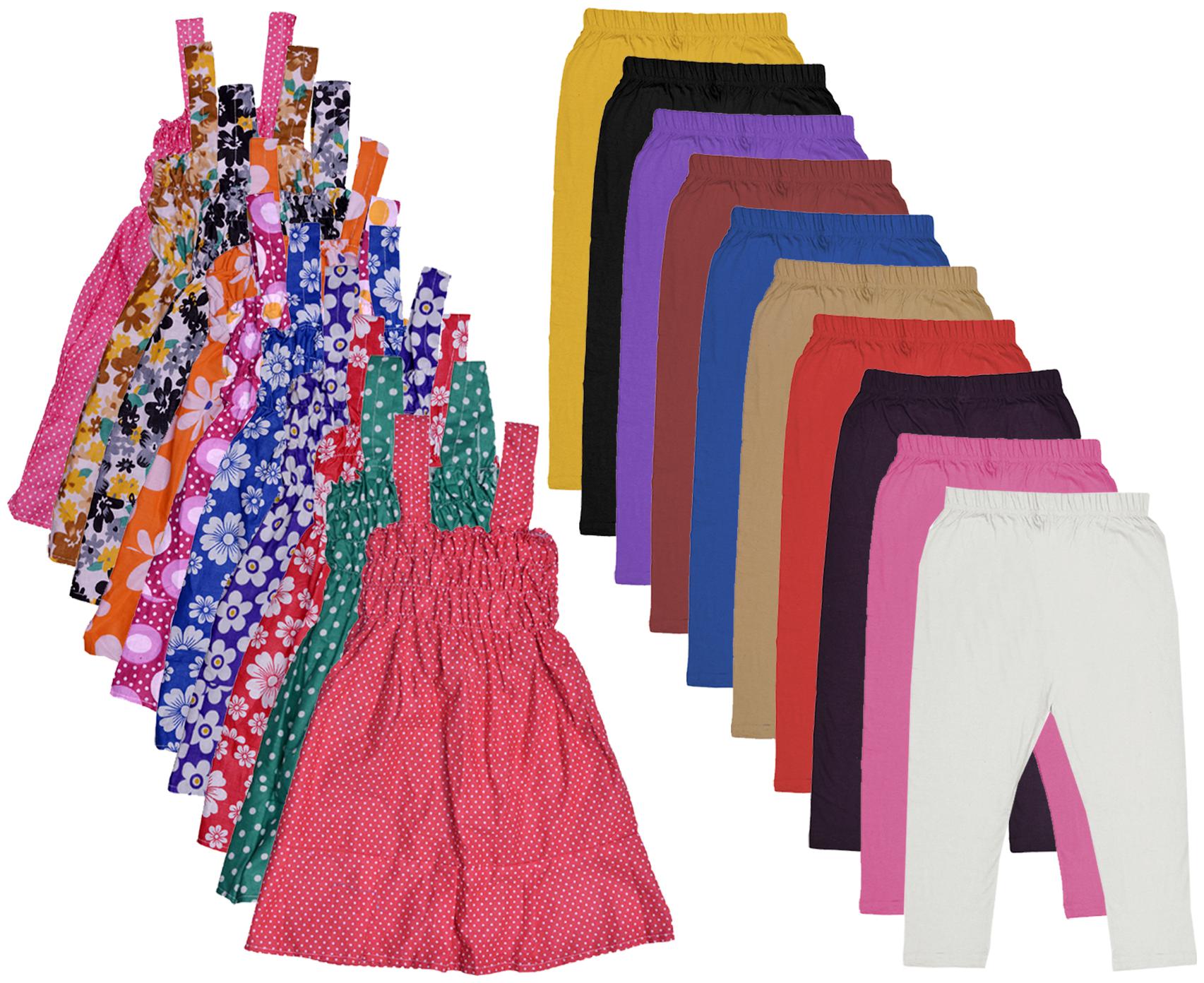 

Indiweaves Girl Cotton Top Bottom Set - Multi
