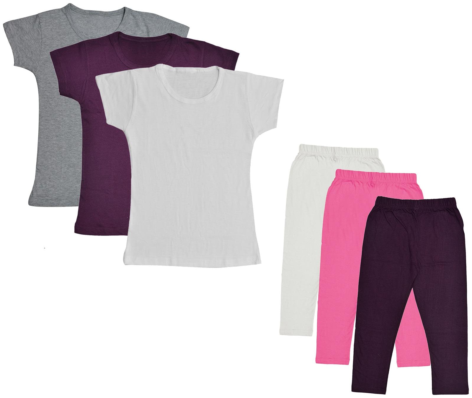 

Indiweaves Girl Cotton Top Bottom Set - Multi