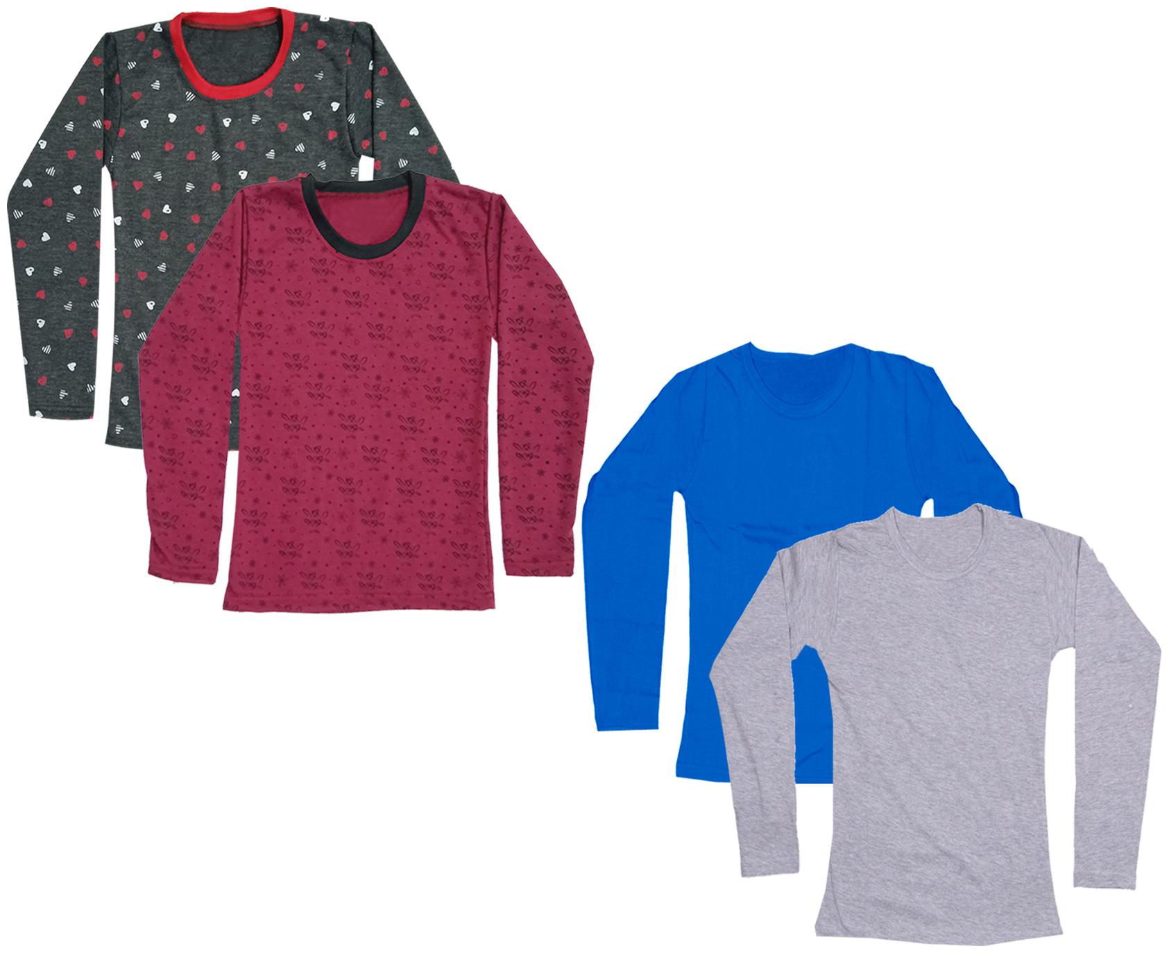 

Indiweaves Girl Cotton Printed T shirt - Multi