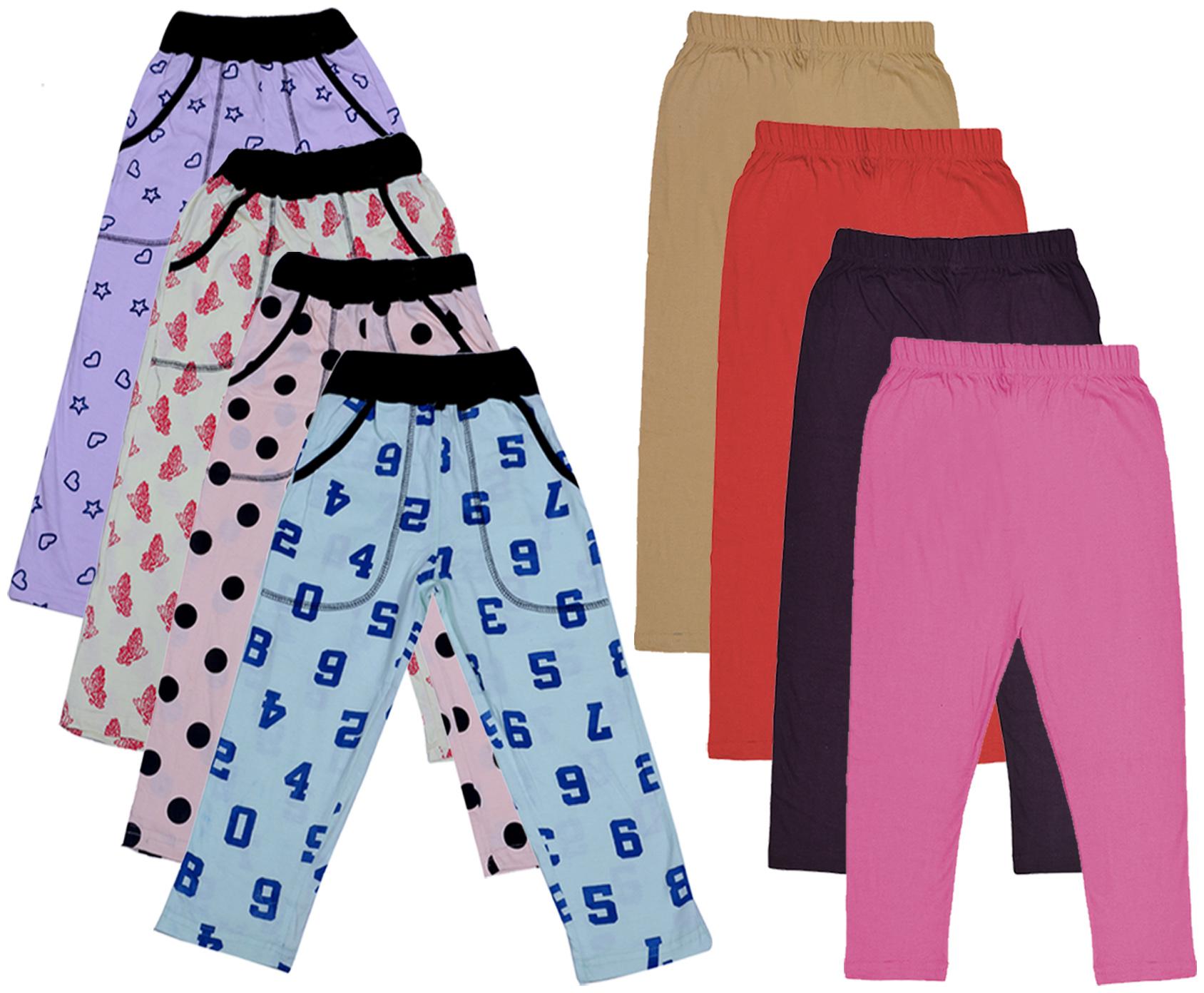 

Indiweaves Girl Cotton Solid Capri - Multi