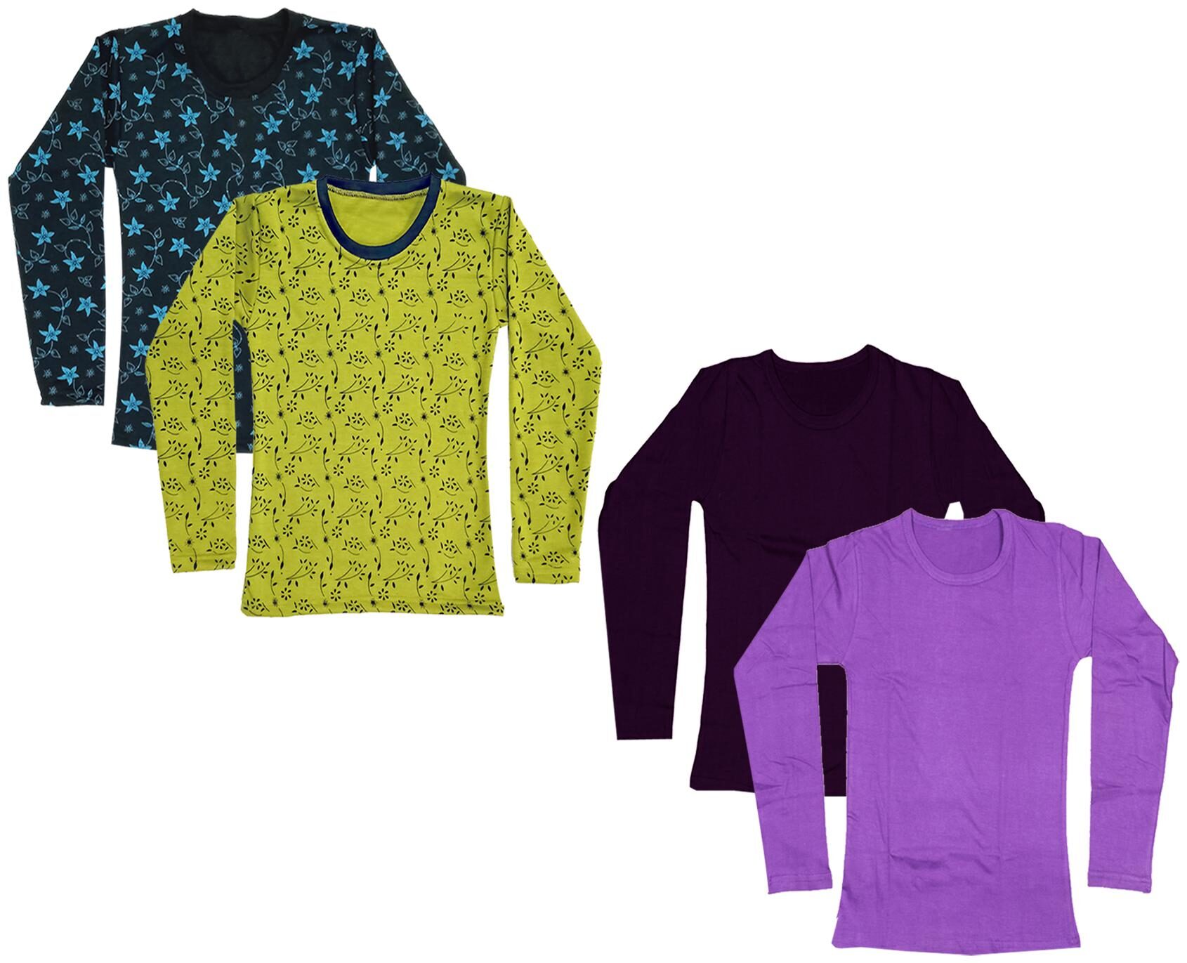 

Indiweaves Girl Cotton Printed T shirt - Multi