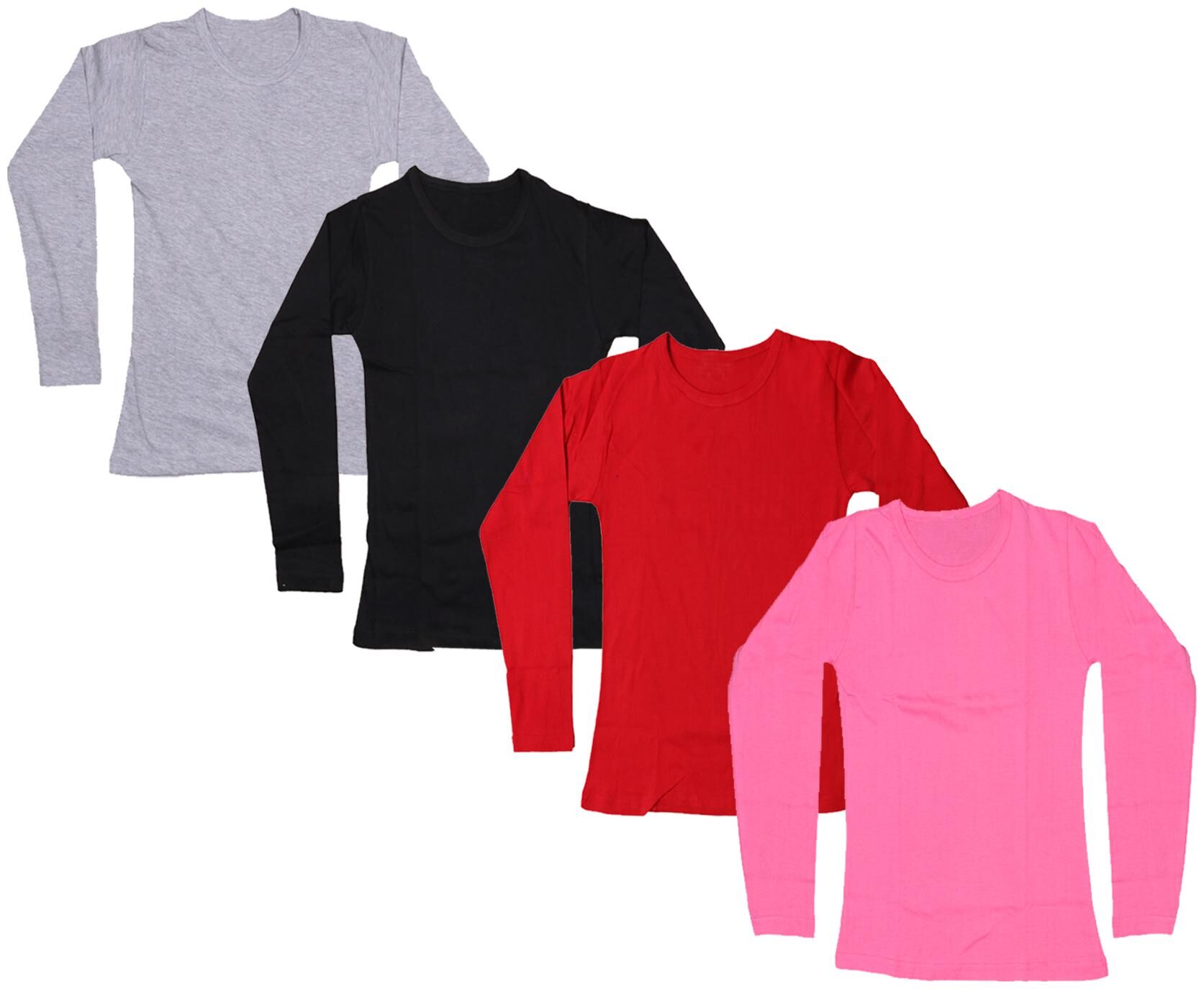 

Indiweaves Girl Cotton Solid T shirt - Multi