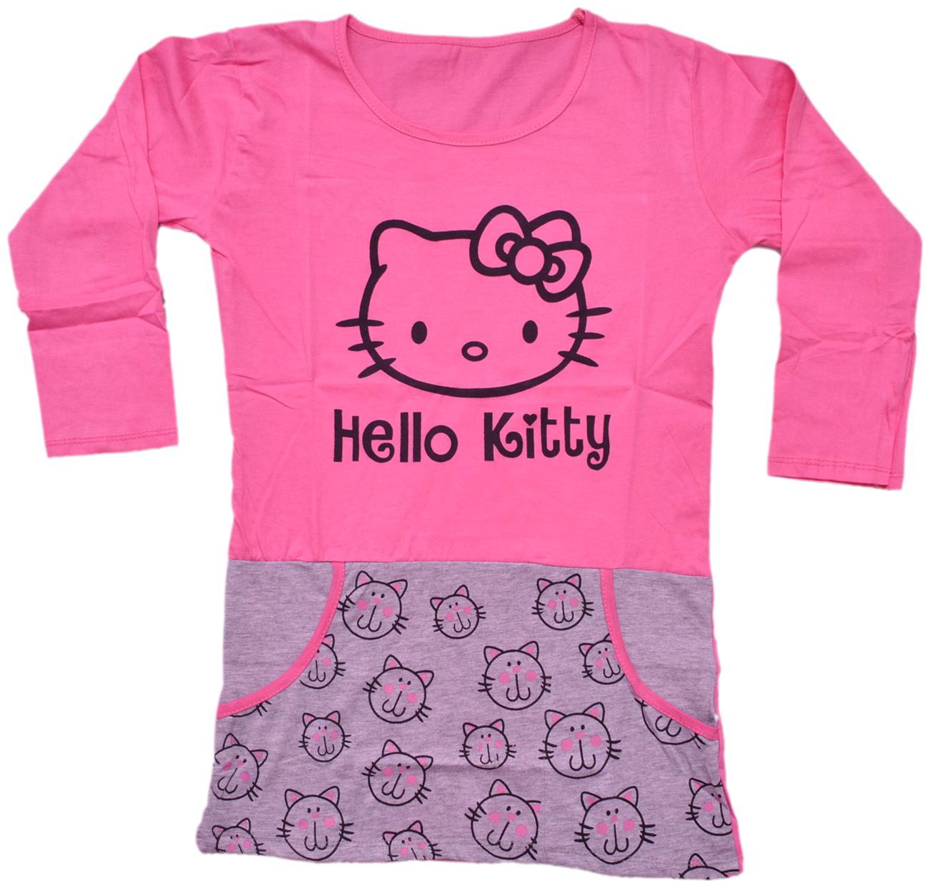 

Indiweaves Girl Cotton Printed Top - Pink