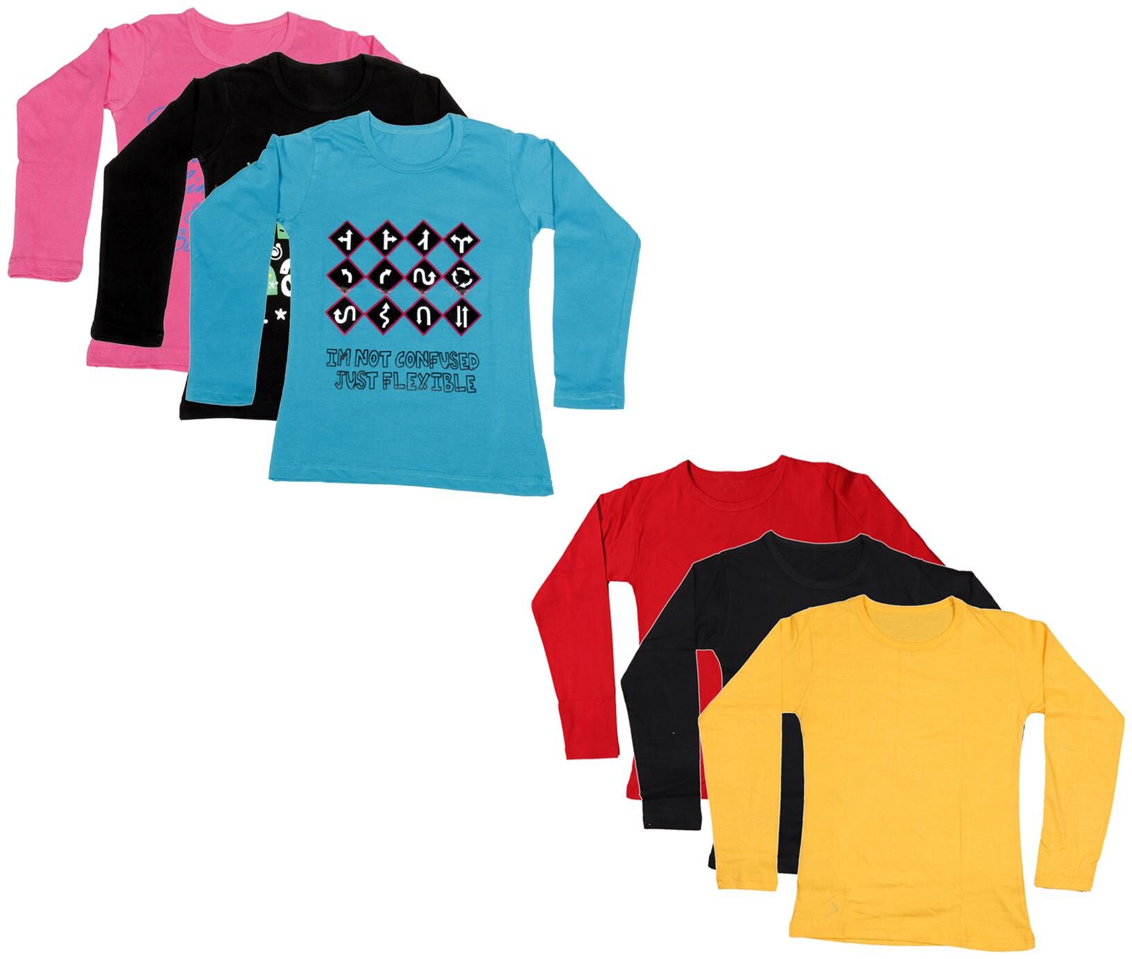 

Indiweaves Girl Cotton Printed T shirt - Multi