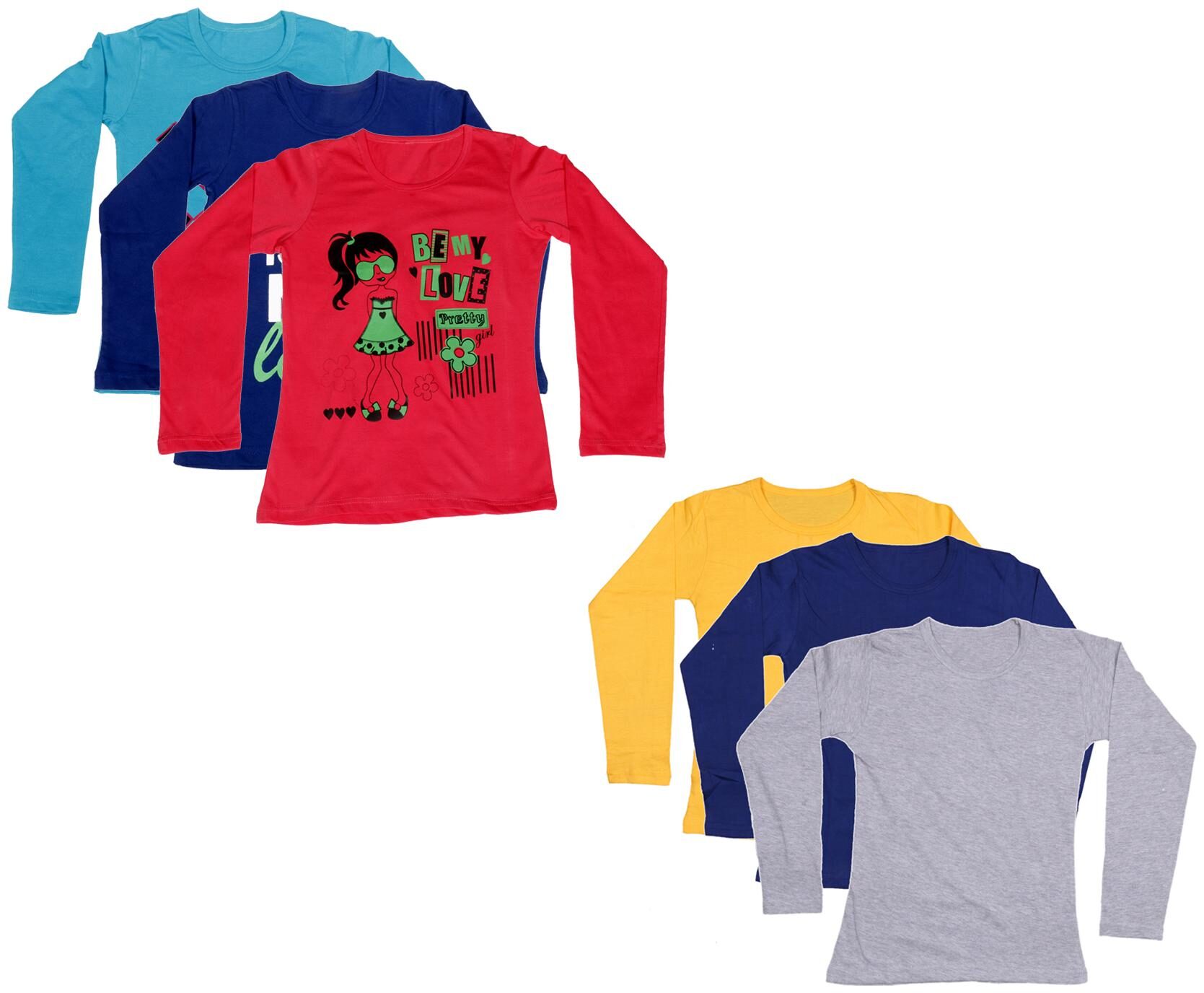 

Indiweaves Girl Cotton Printed T shirt - Multi