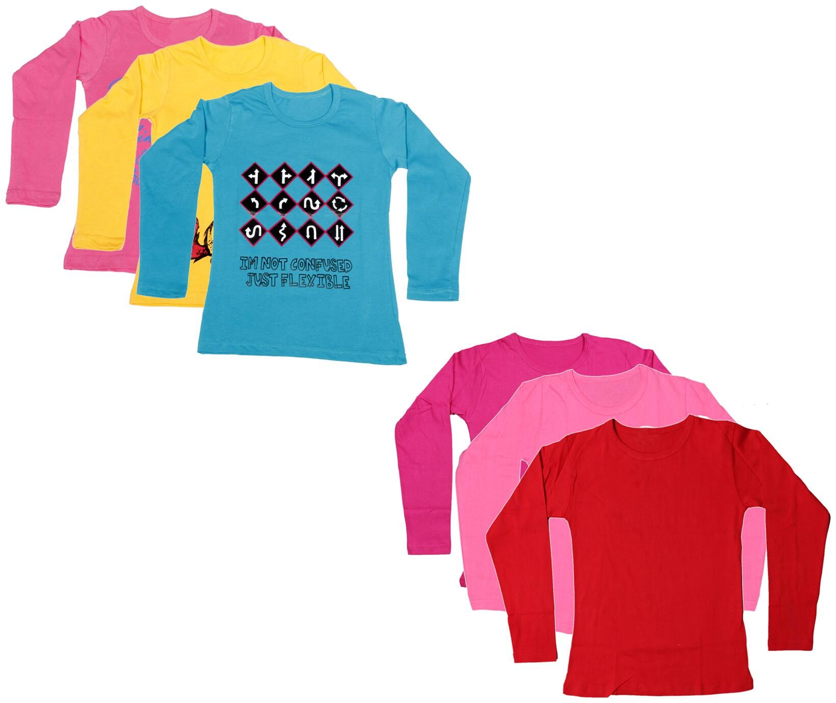 

Indiweaves Girl Cotton Printed T shirt - Multi